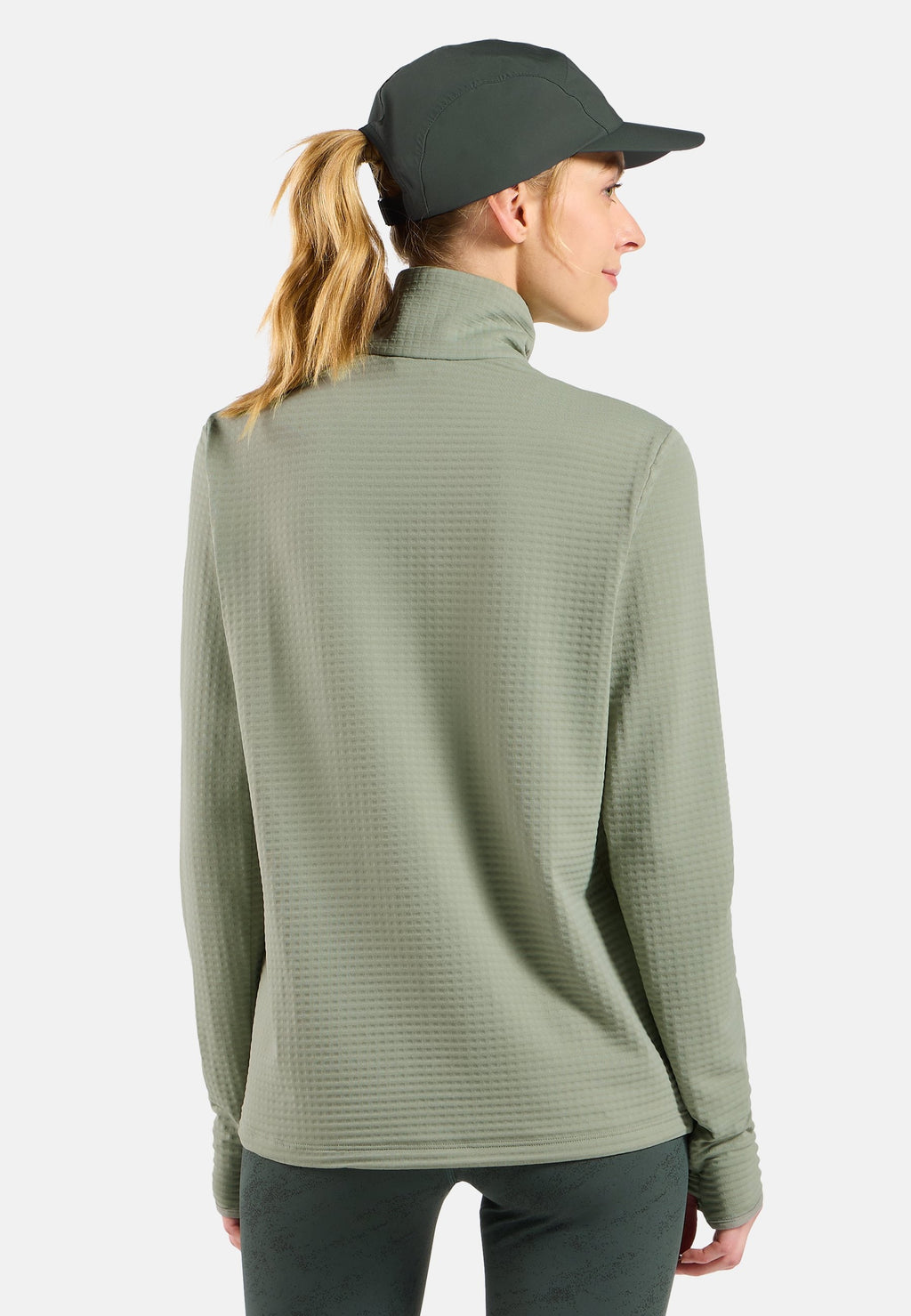 The Essentials Thermal half-zip running mid layer