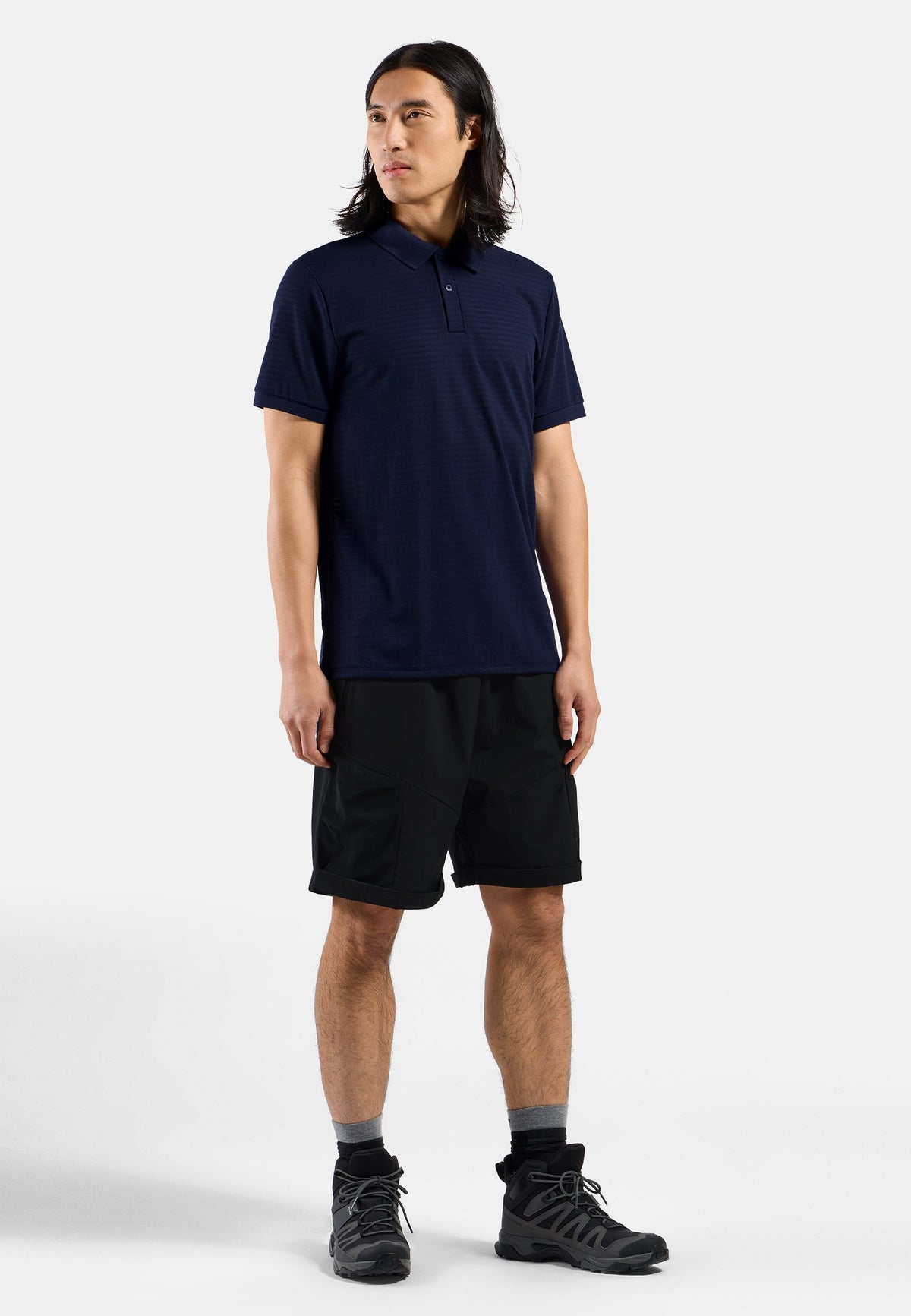 The Ascent natural polo shirt