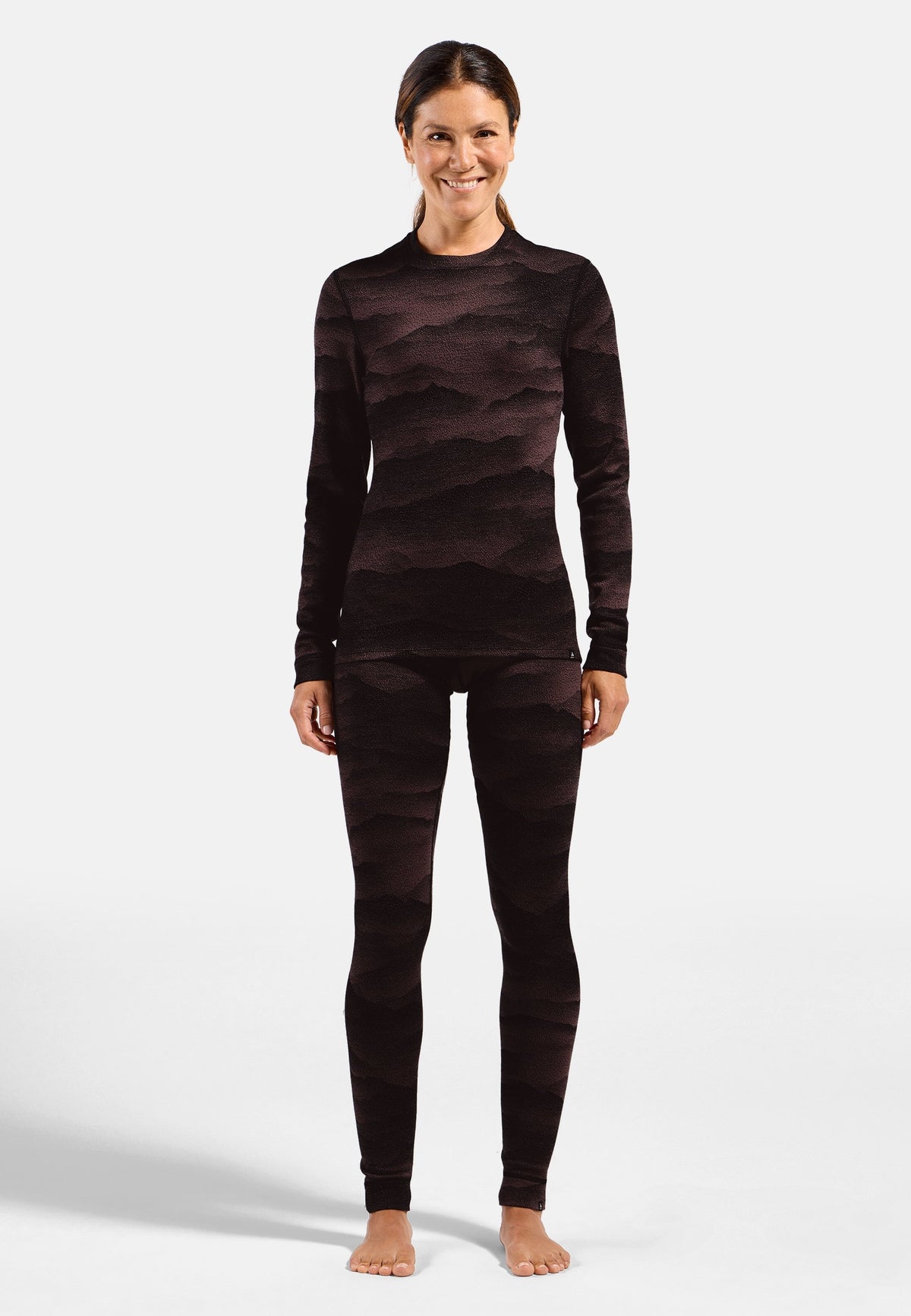 The Natural Merino Warm Jacquard Base Layer Top