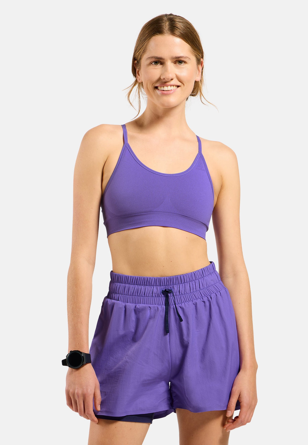 The Seamless soft-support reversible sports bra