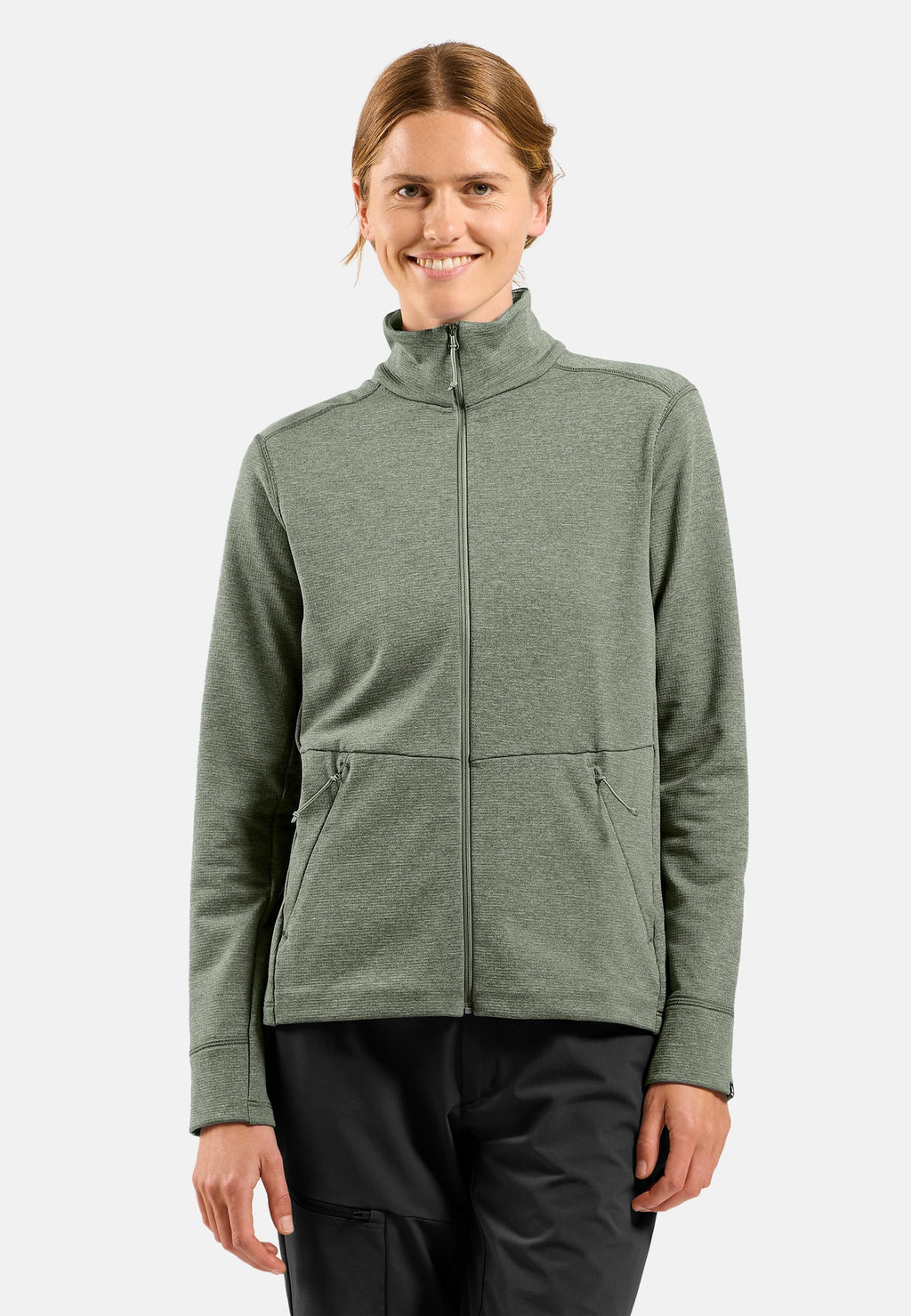 The Essentials grid fleece full-zip multisport mid layer