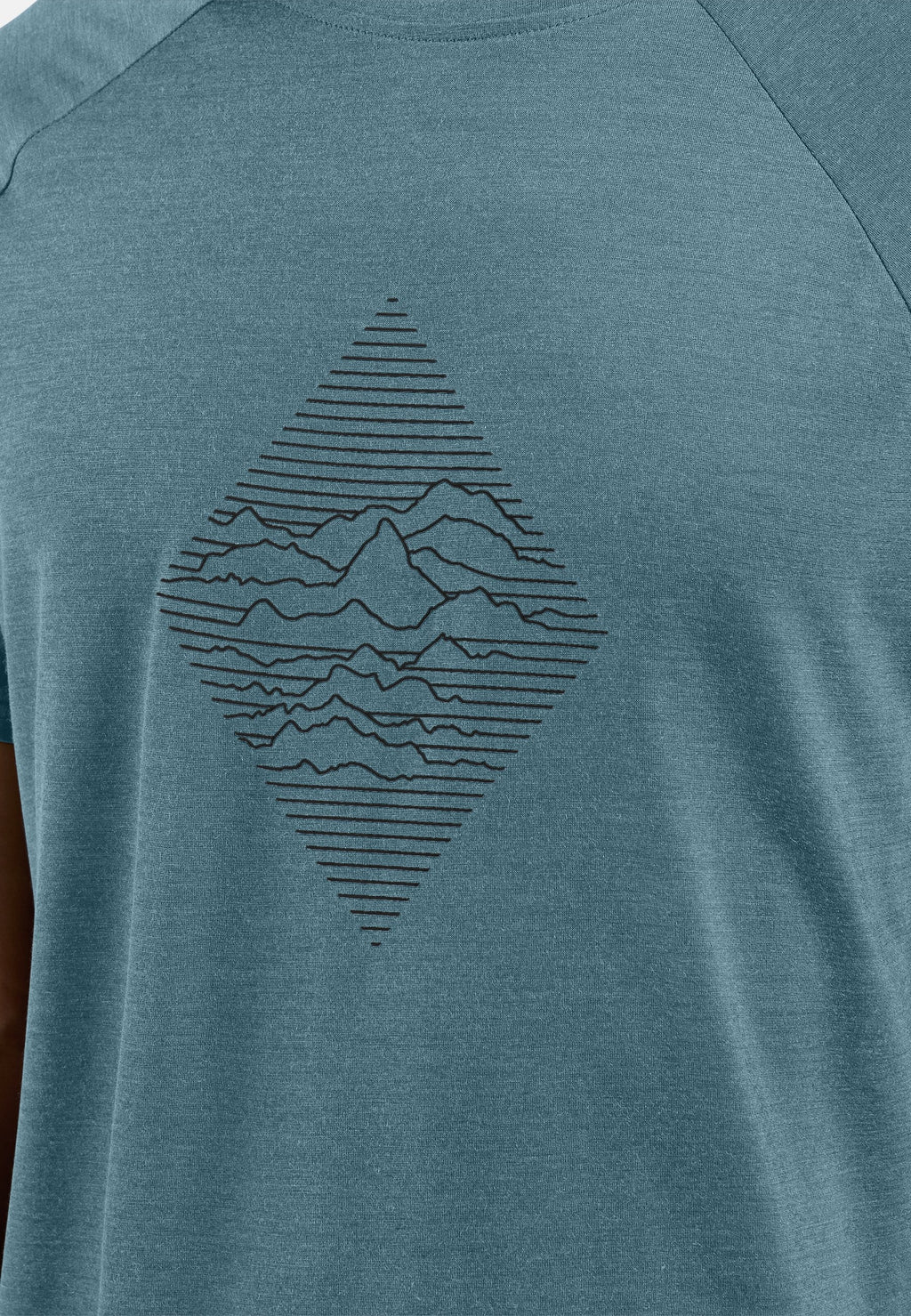 The Merino blend 130 print t-shirt