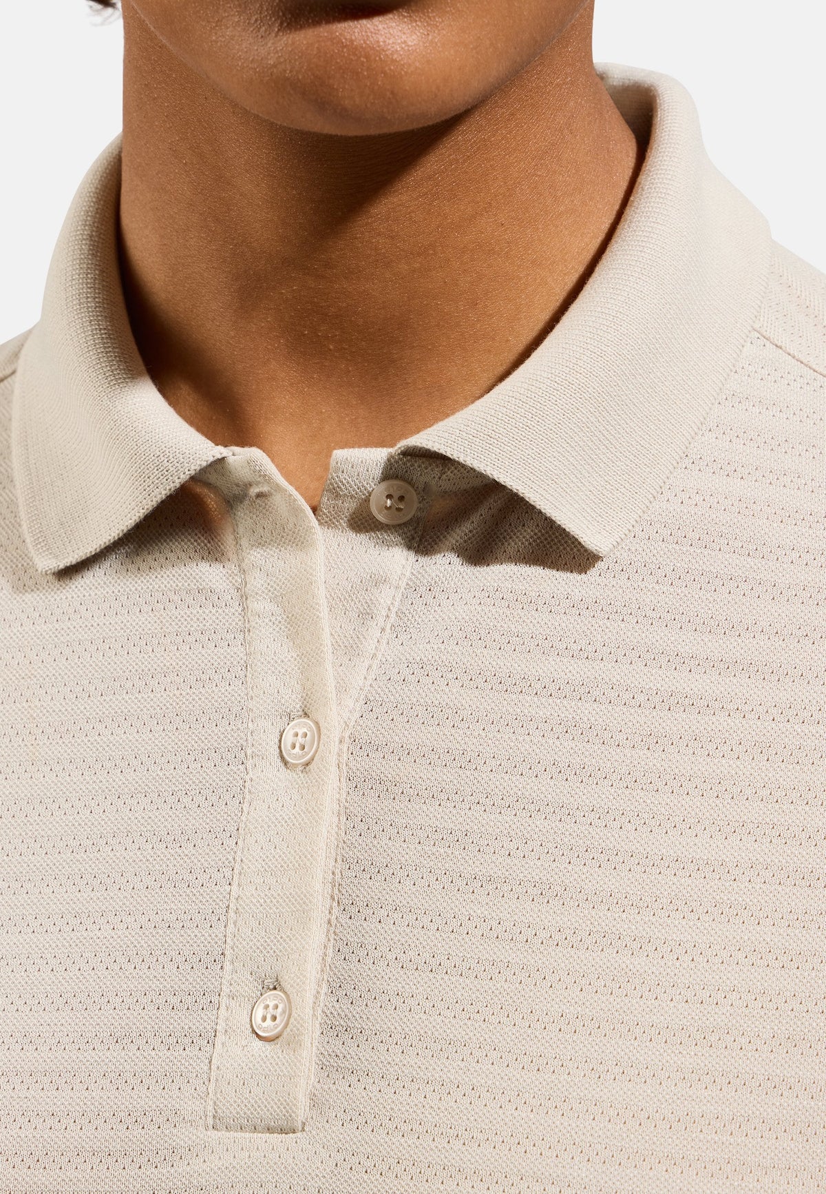 The Ascent natural polo shirt