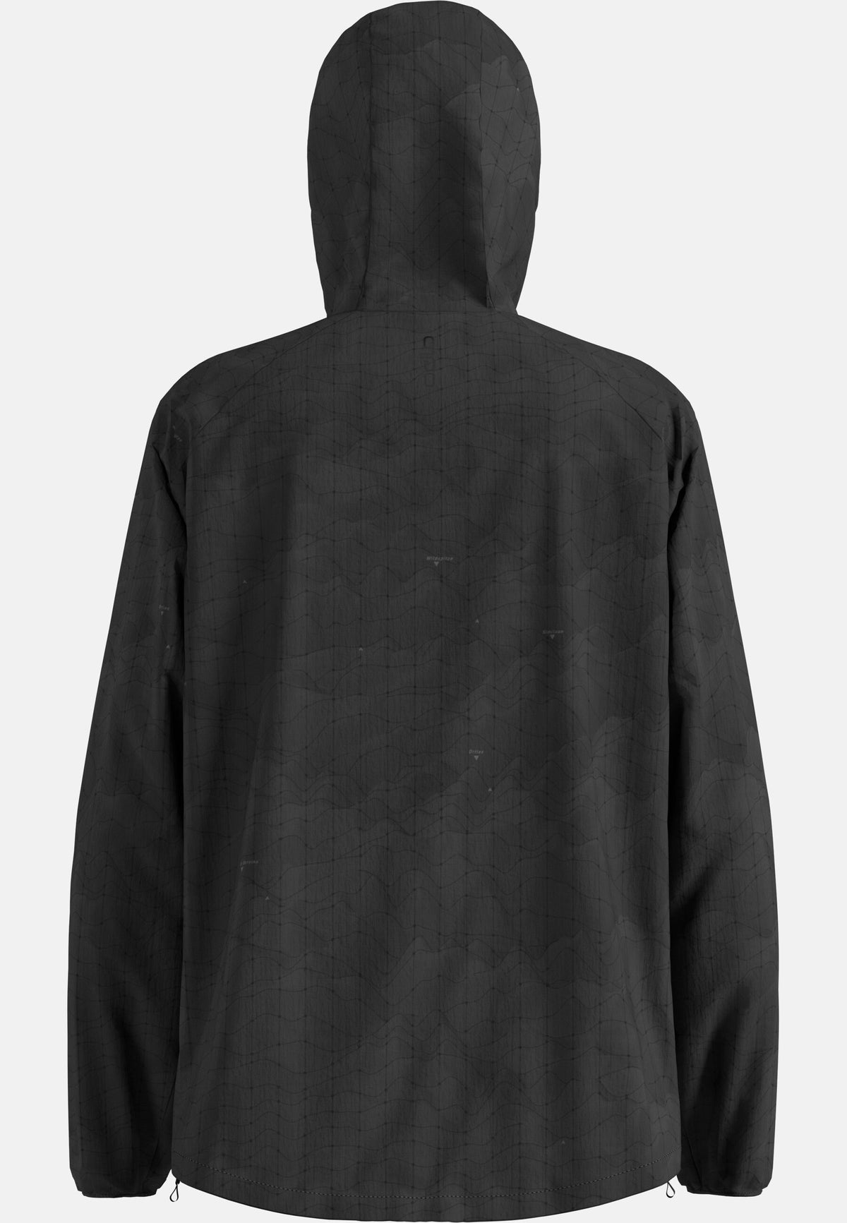The Zeroweight hyper print hooded running anorak