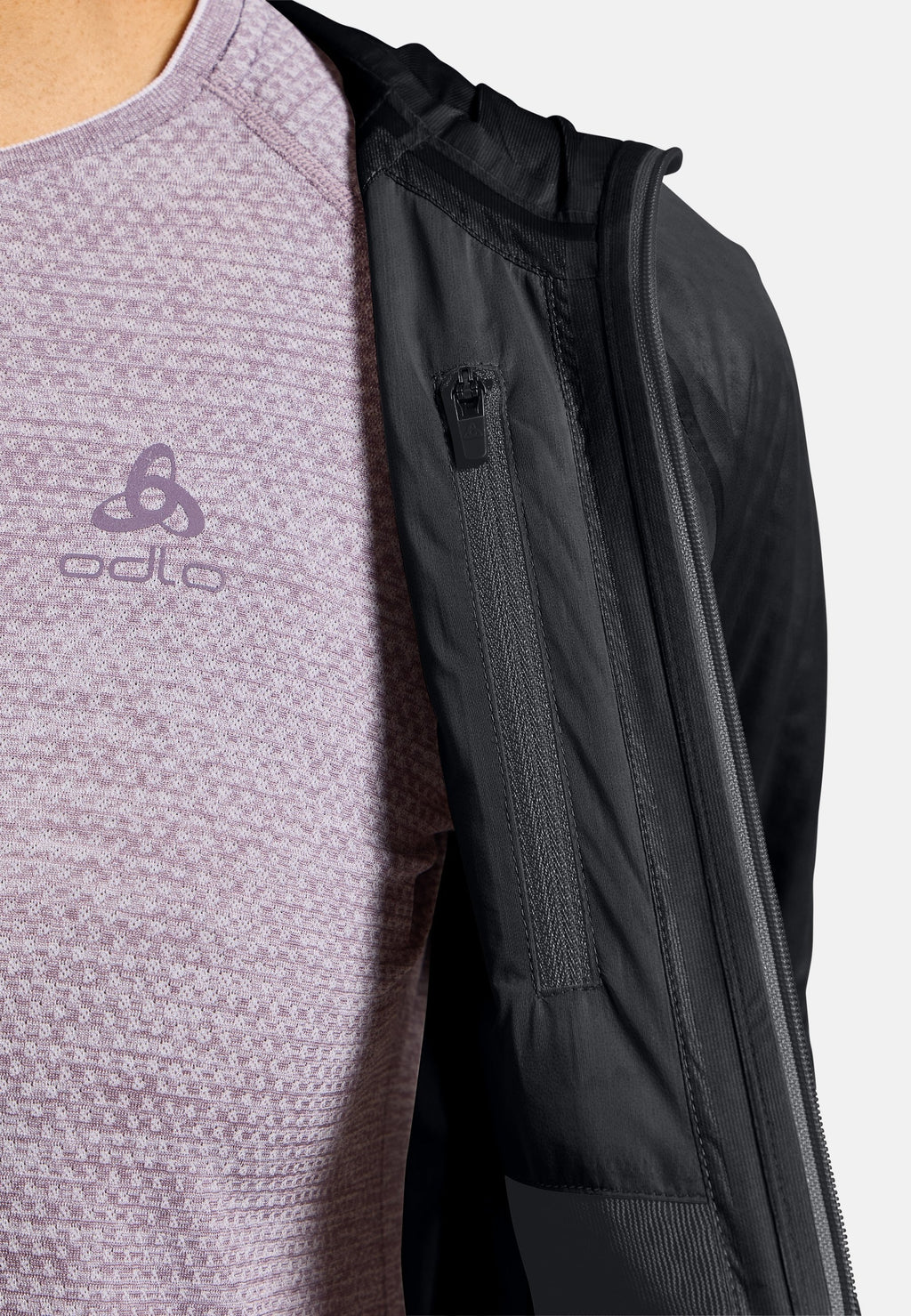 The Dual Dry Performance Knit waterproof insulated running jacket