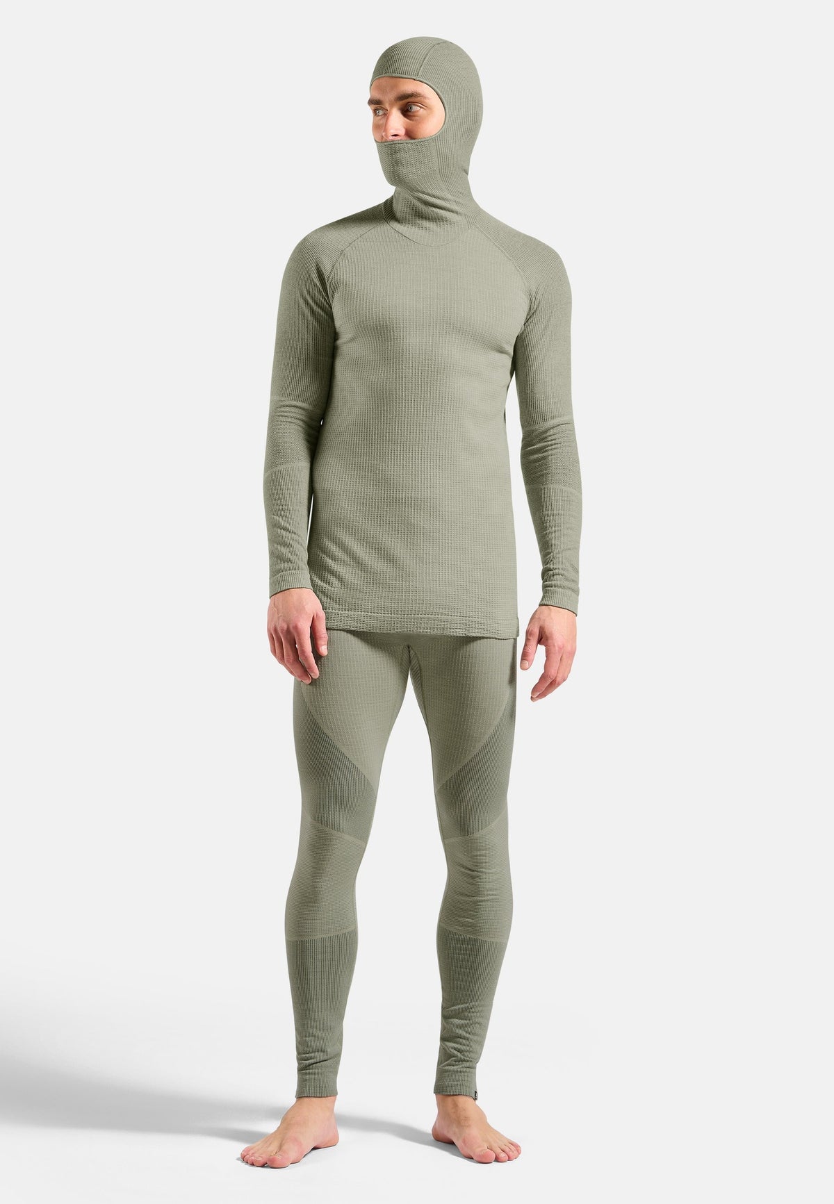 The Seamless Performance Wool base layer top with facemask