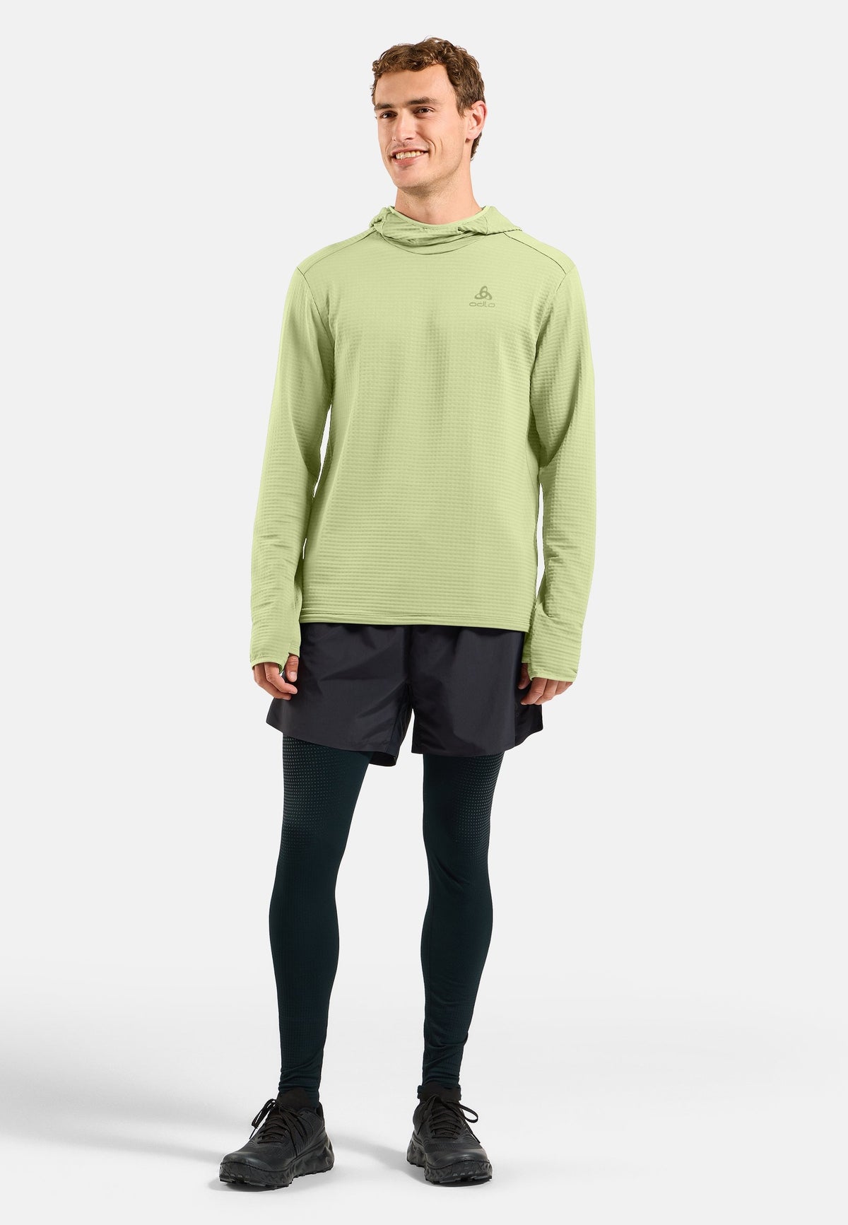 The Essentials Thermal hooded running mid layer