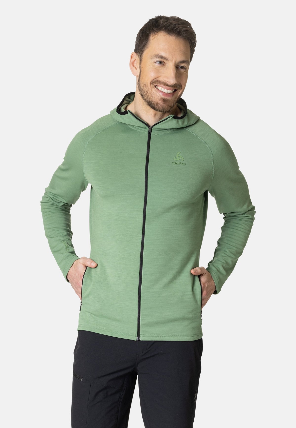 The Ascent Performance Wool Warm mid layer hooded zip