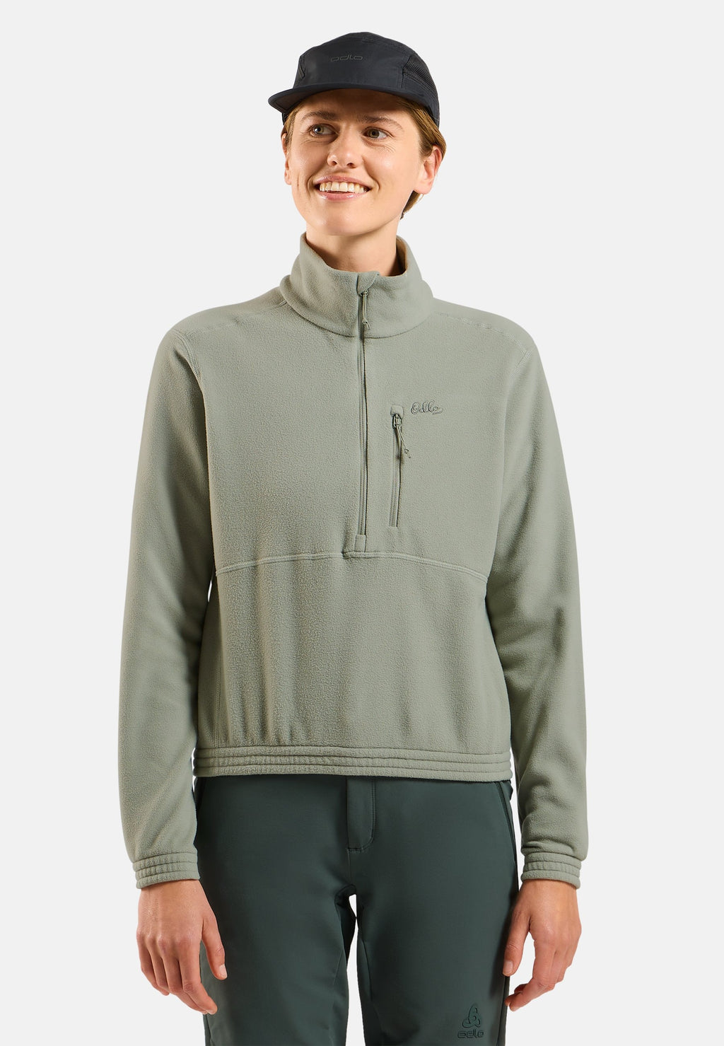 The Essentials classic fleece half-zip multisport mid layer