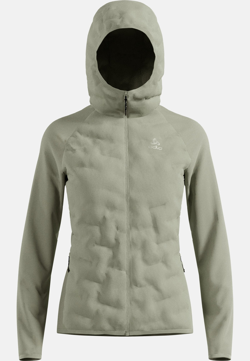 The Zeroweight Insulator hybrid mid layer hooded zip