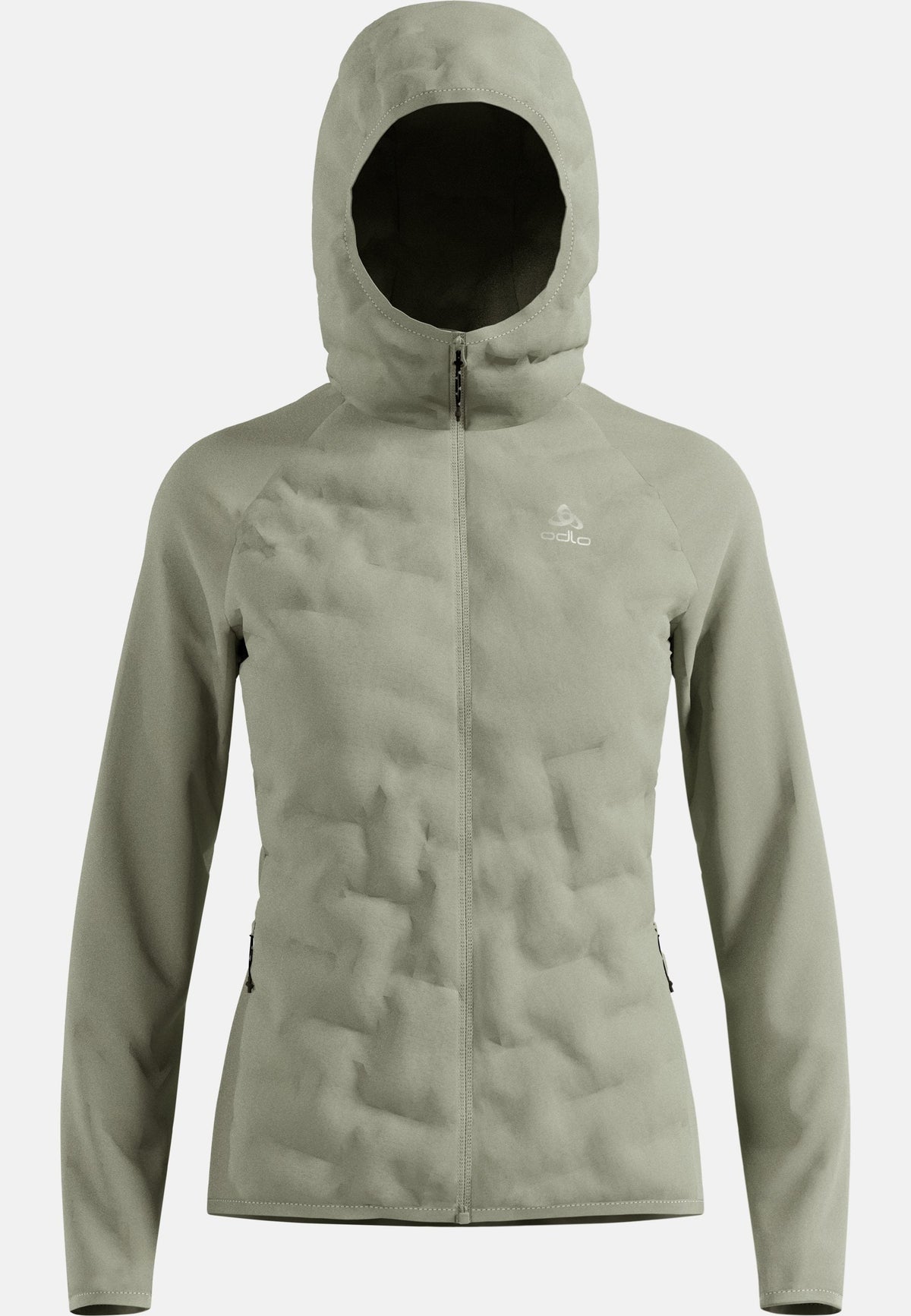 The Zeroweight Insulator hybrid mid layer hooded zip