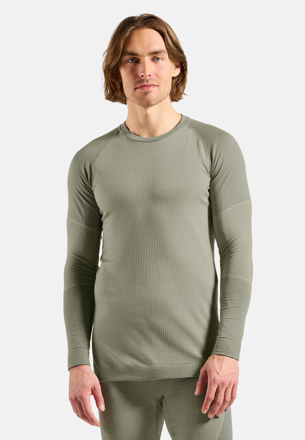 The Seamless Performance Wool crewneck base layer top