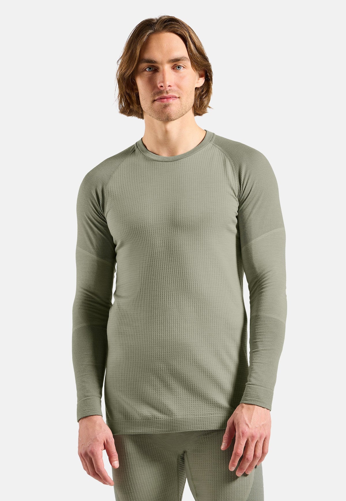 The Seamless Performance Wool crewneck base layer top