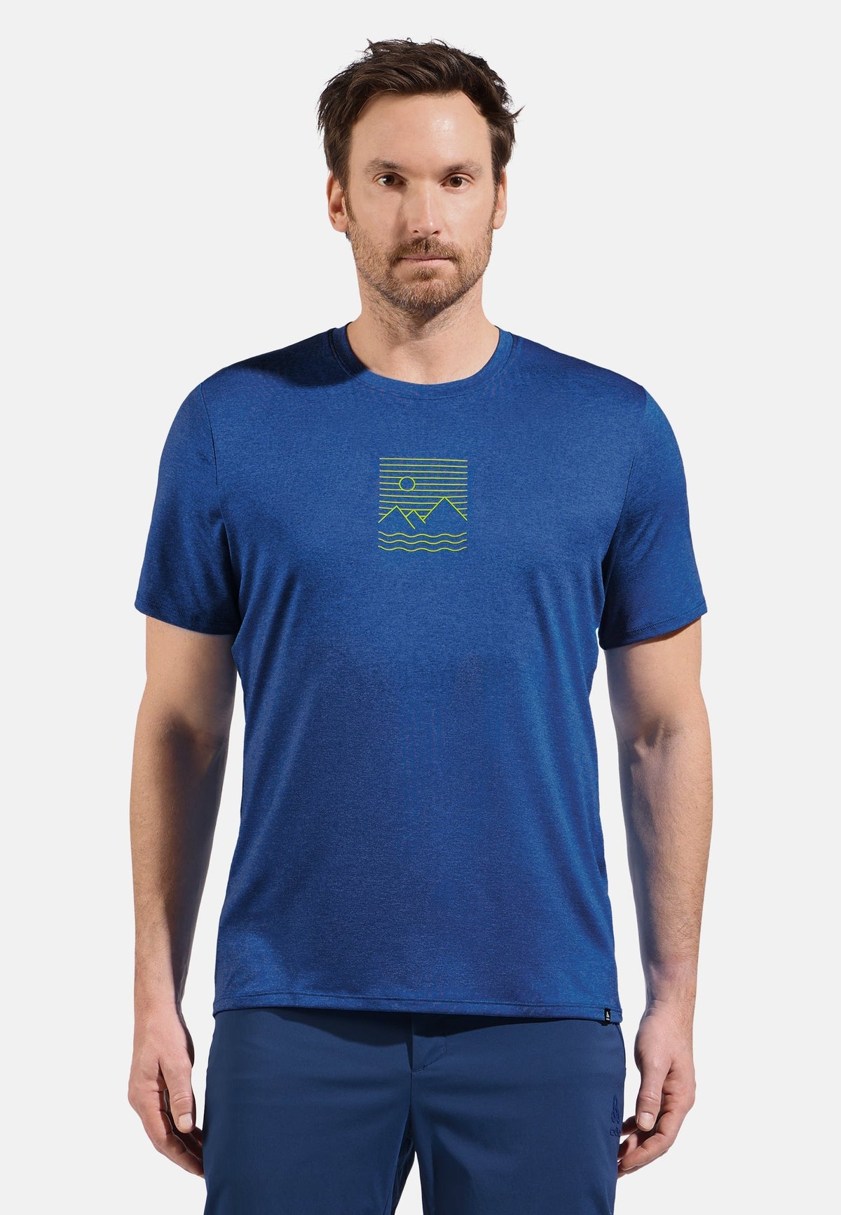 Ascent sun sea mountains t-shirt