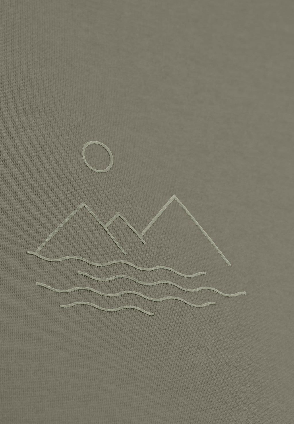 Ascent sun sea mountains t-shirt