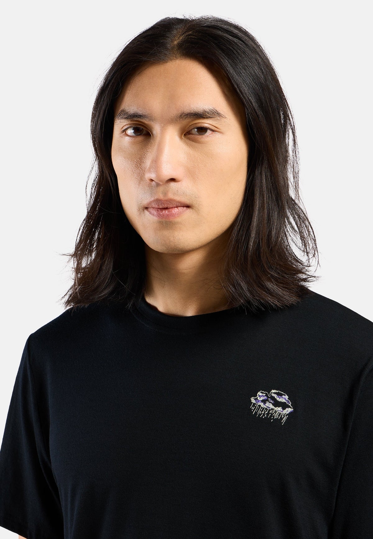 The Ascent merino 160 raincloud t-shirt