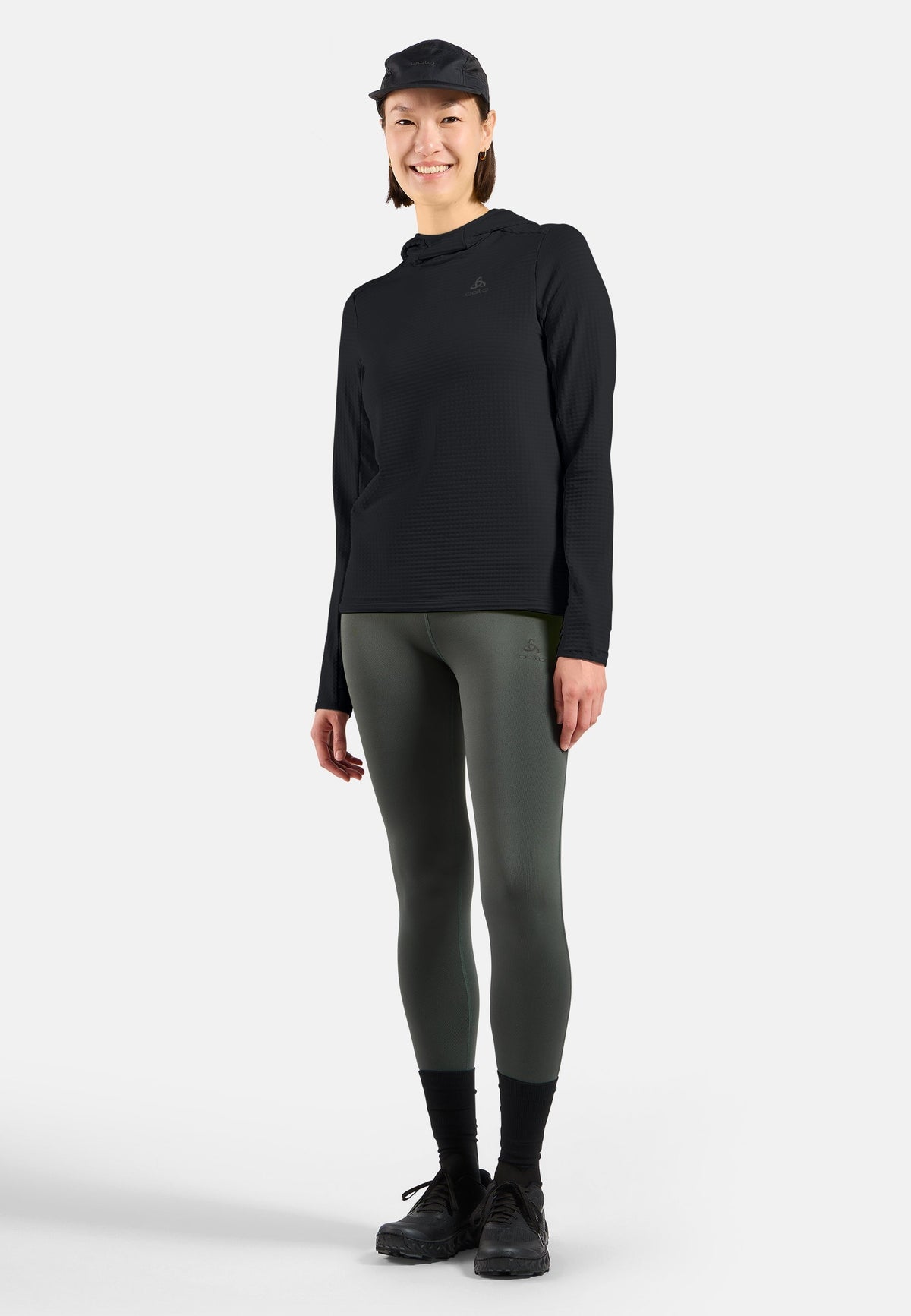 The Essentials Thermal hooded running mid layer
