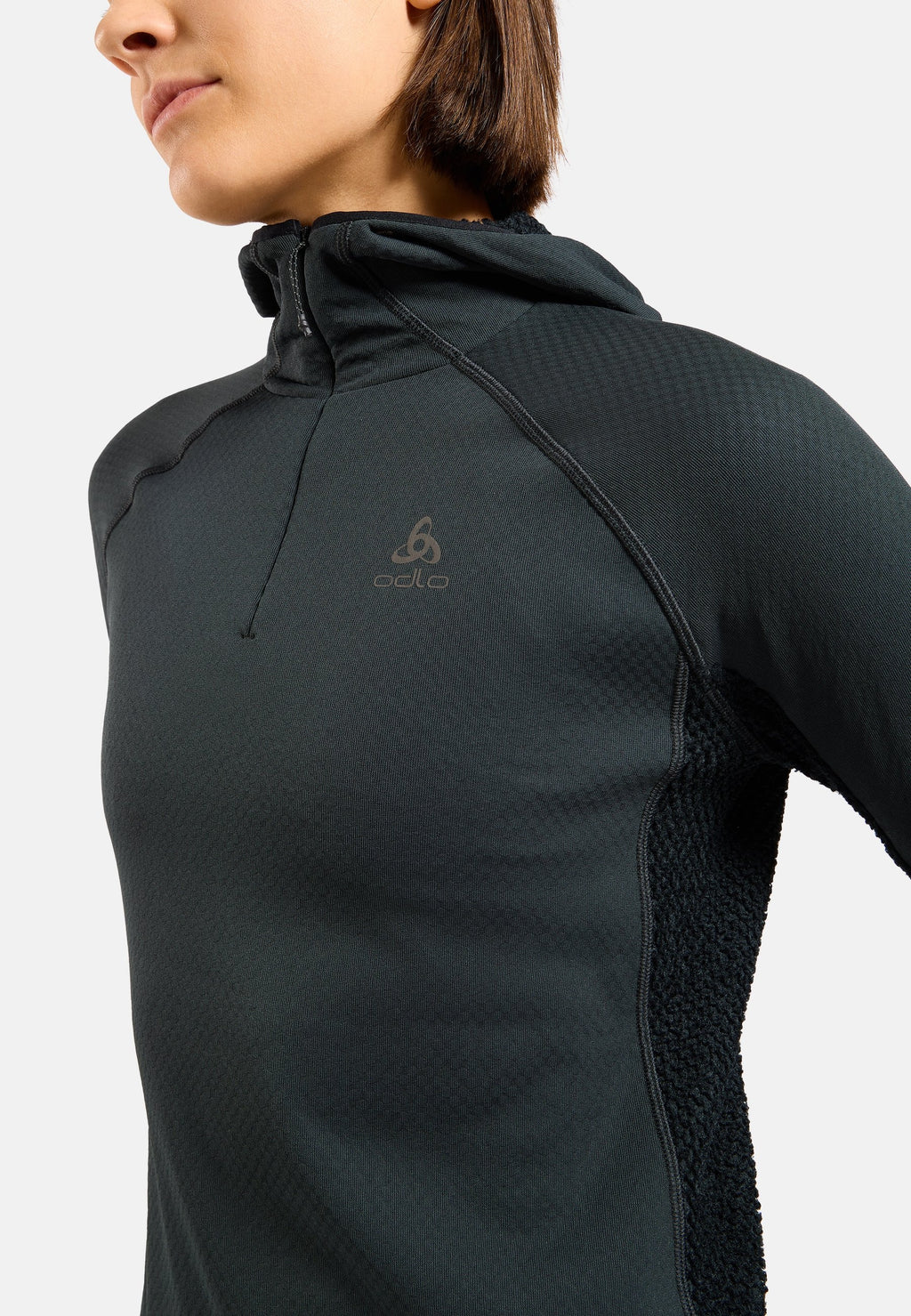 The X-Alp half-zip hooded trail running mid layer