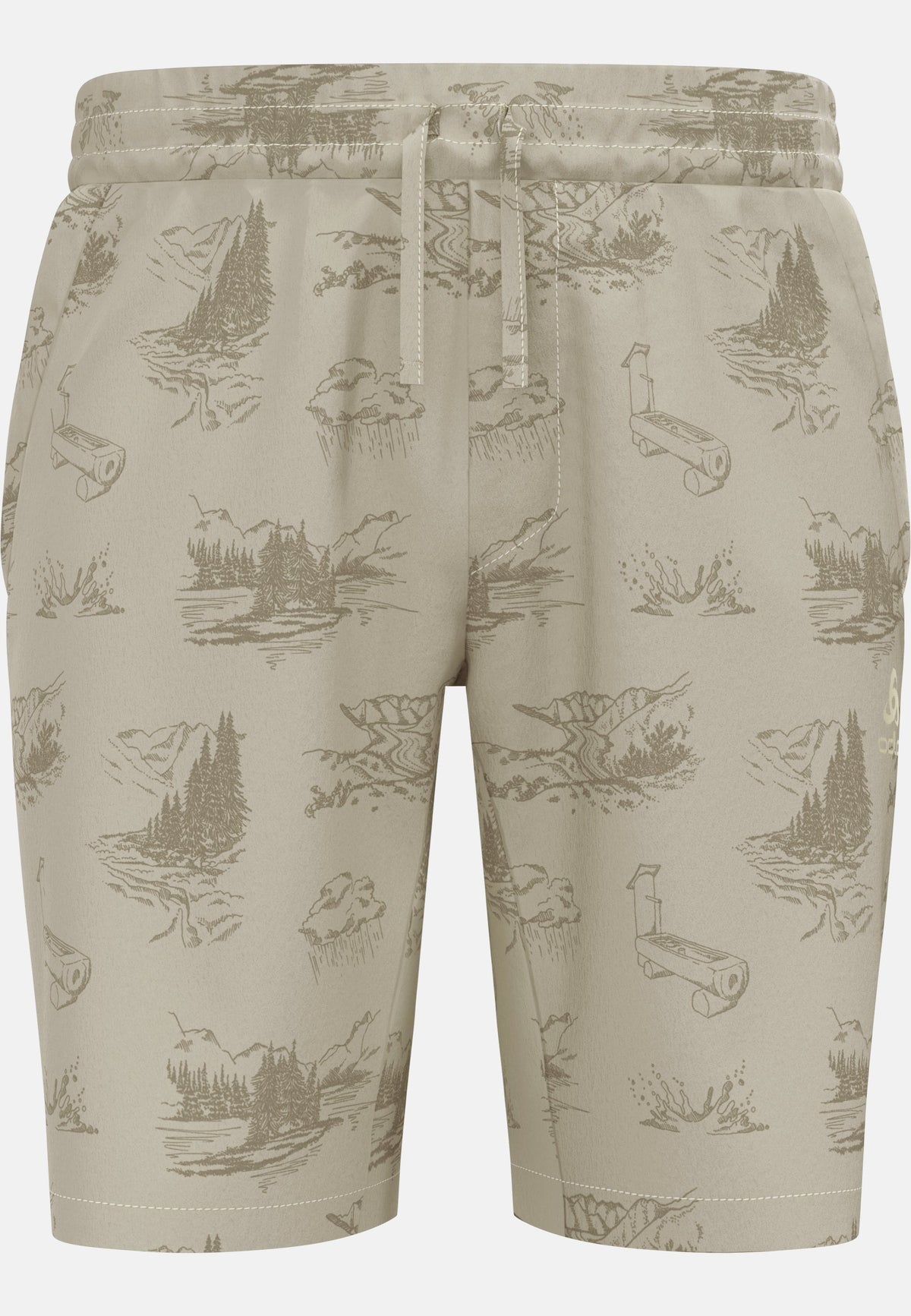 The Essentials print hiking shorts