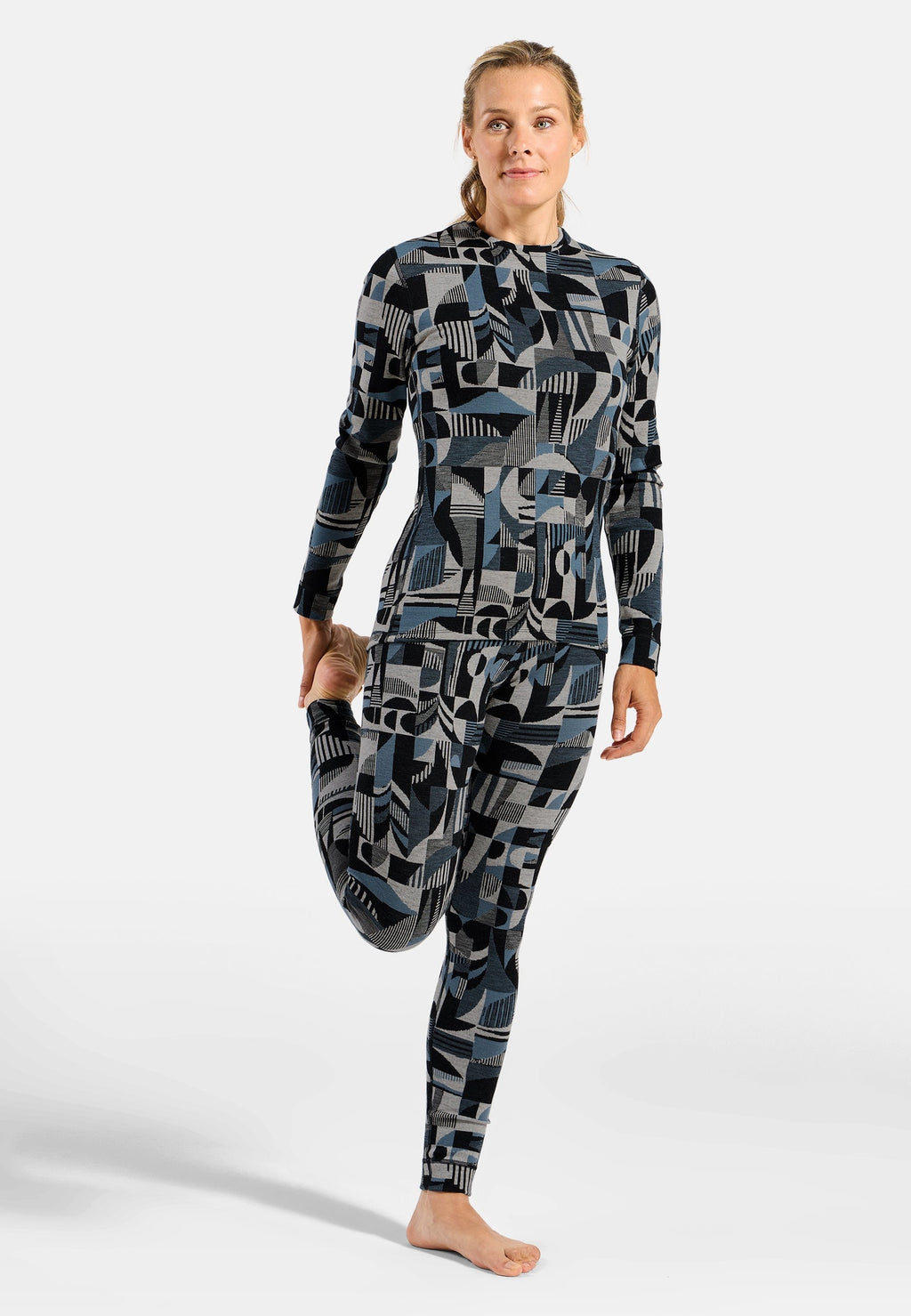 The Natural Merino Warm Jacquard Base Layer Top