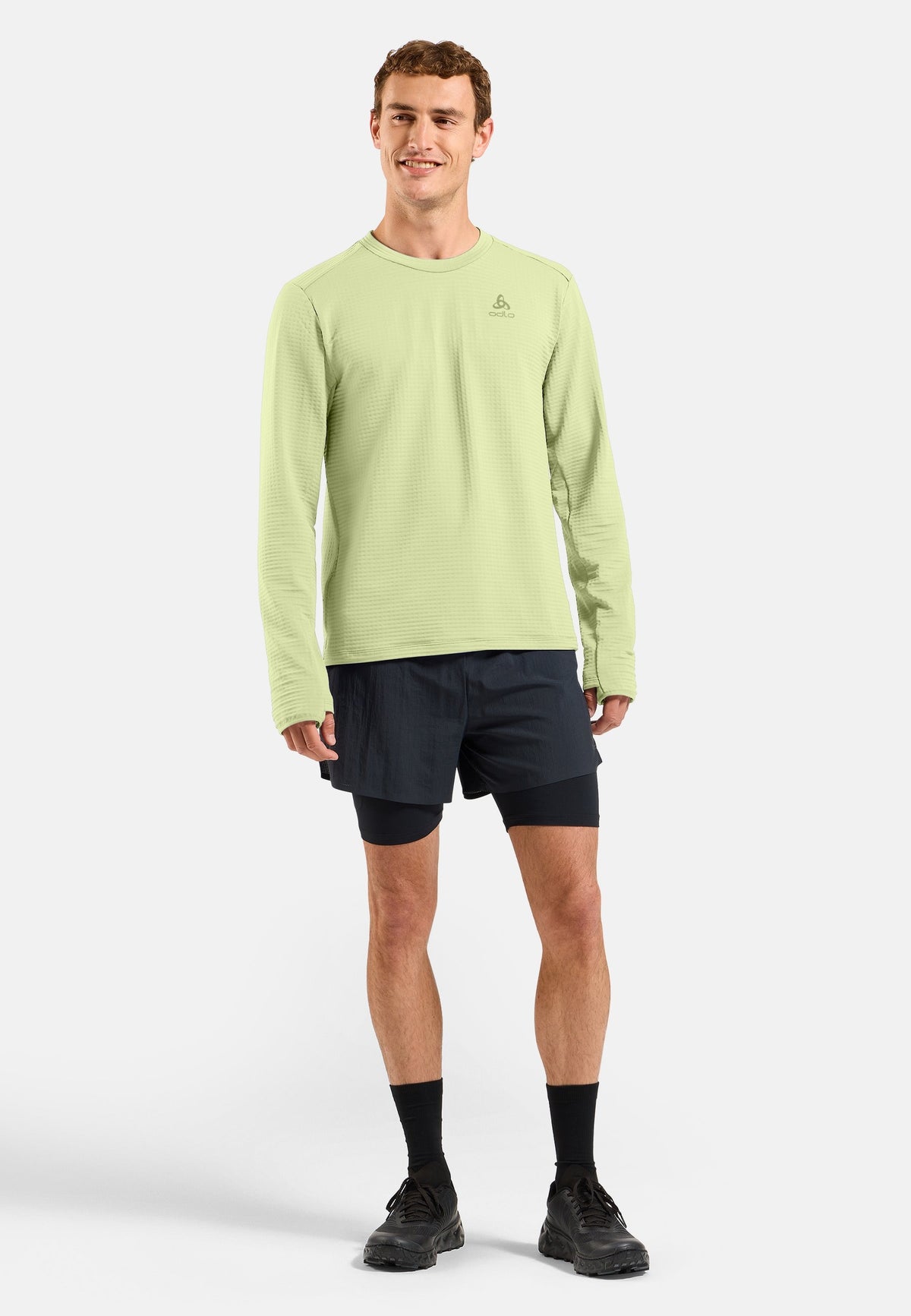 The Essentials Thermal crewneck running mid layer