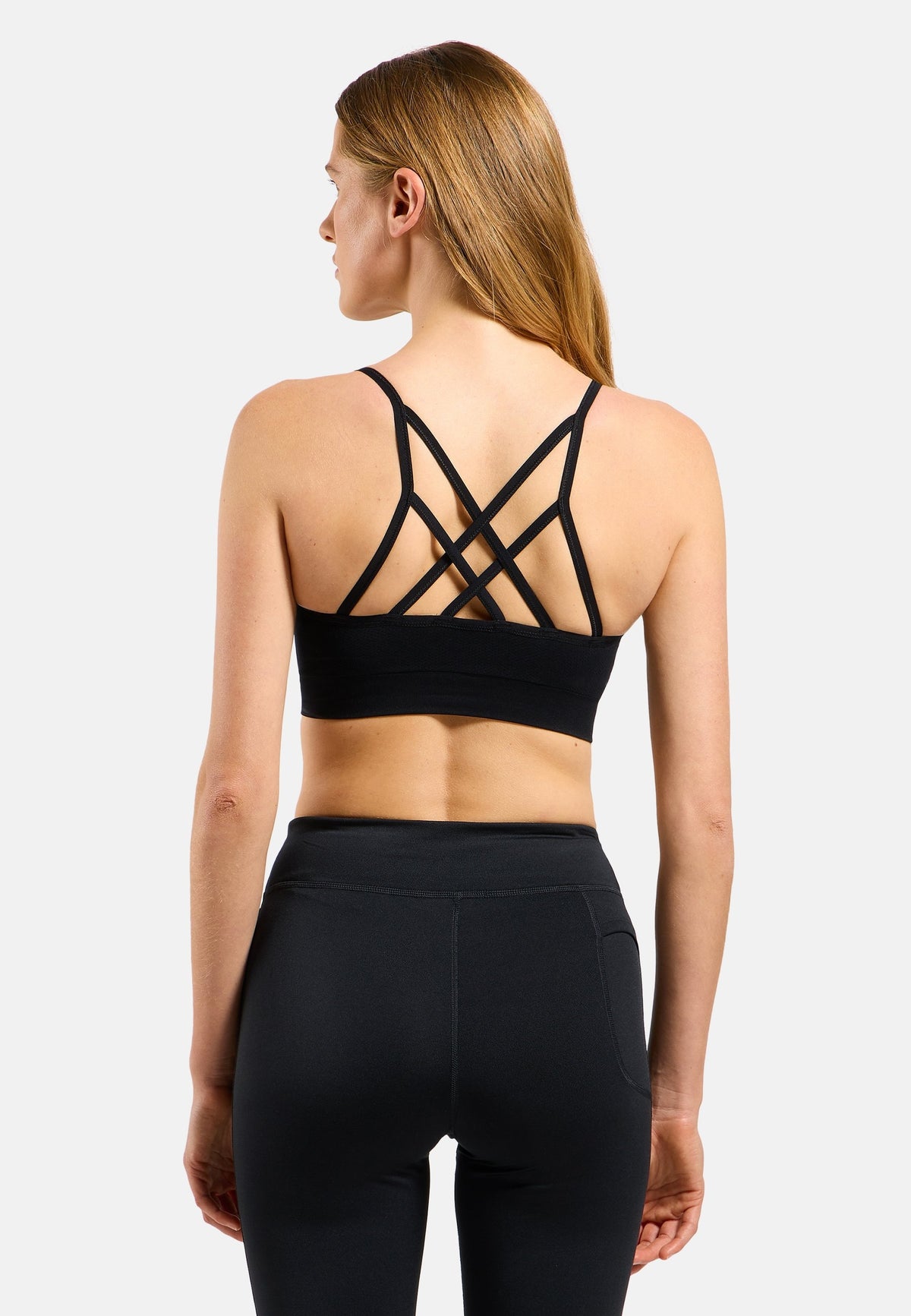 The Seamless soft-support reversible sports bra