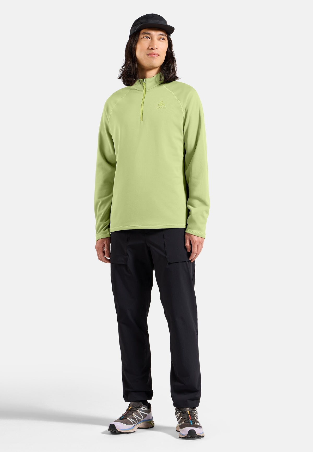 The Besso long sleeve half-zip mid layer
