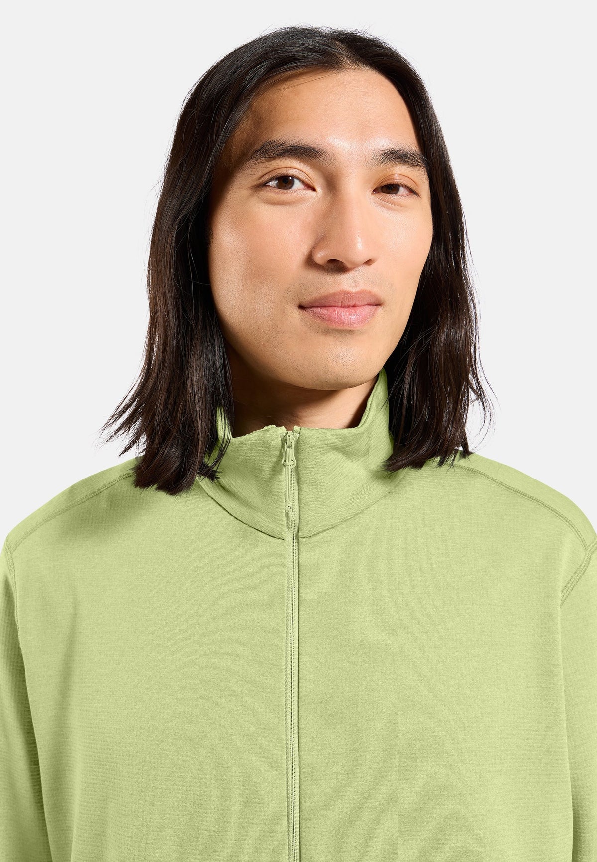 The Essentials grid fleece full-zip multisport mid layer