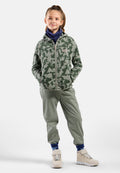 The Adventurer Collection high-pile full-zip graphic hooded mid layer