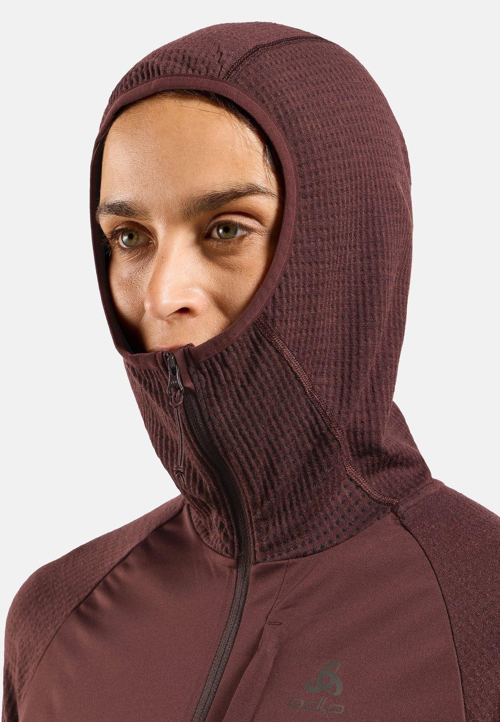 The Zeroweight Pro Performance Wool windproof seamless hooded mid layer