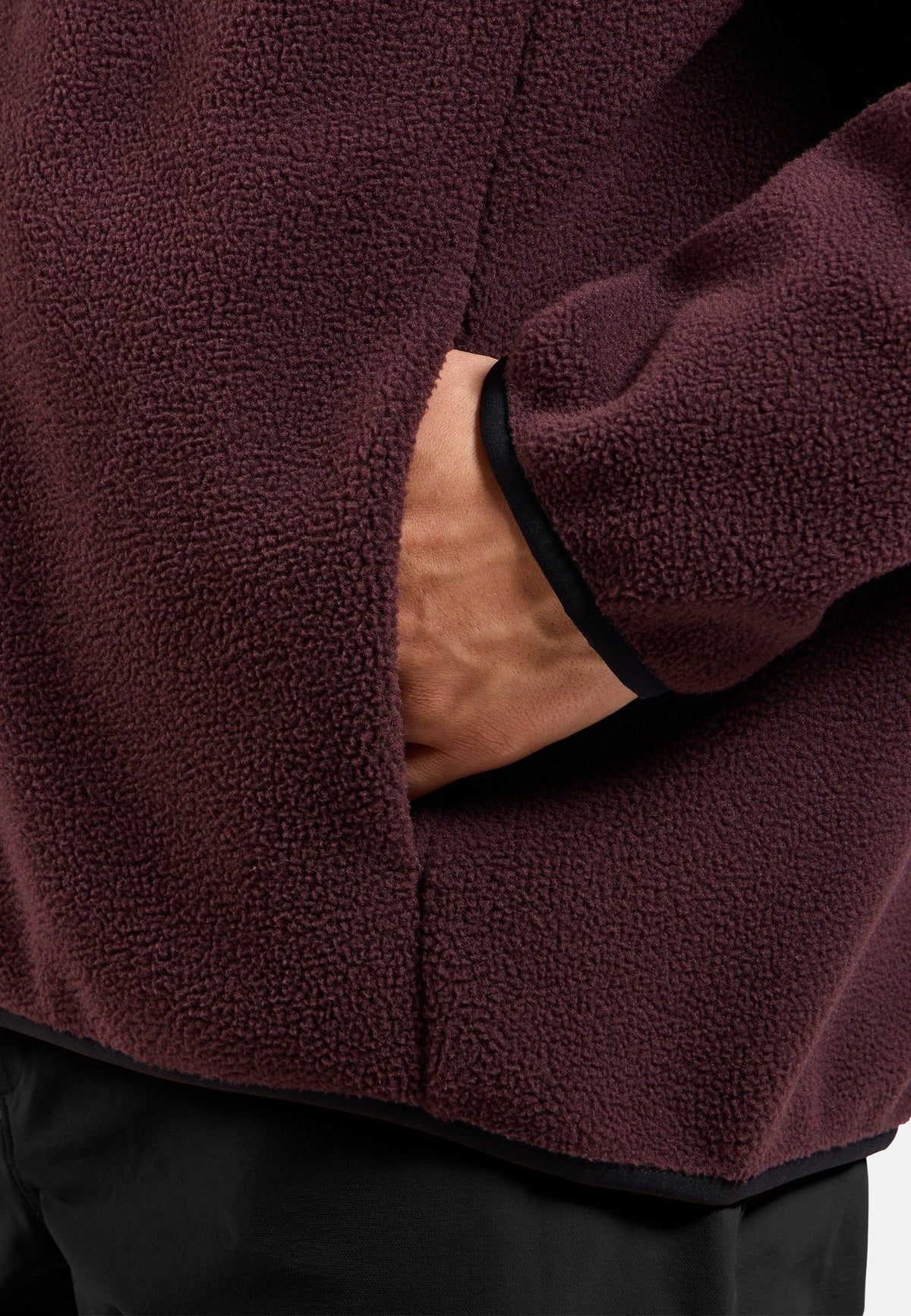 The Essentials high-pile full-zip mid layer