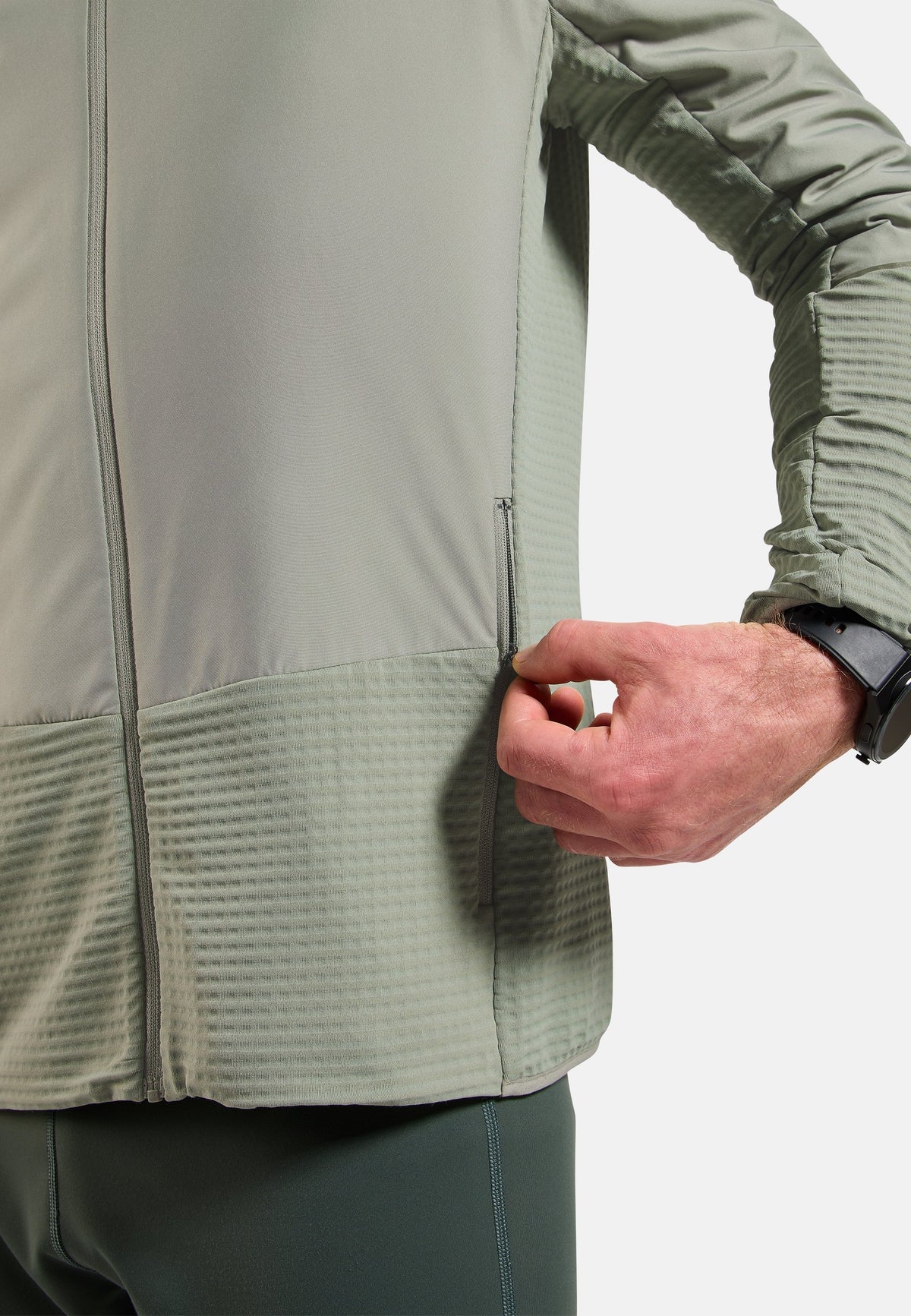 The Essentials Insulator hybrid running jacket