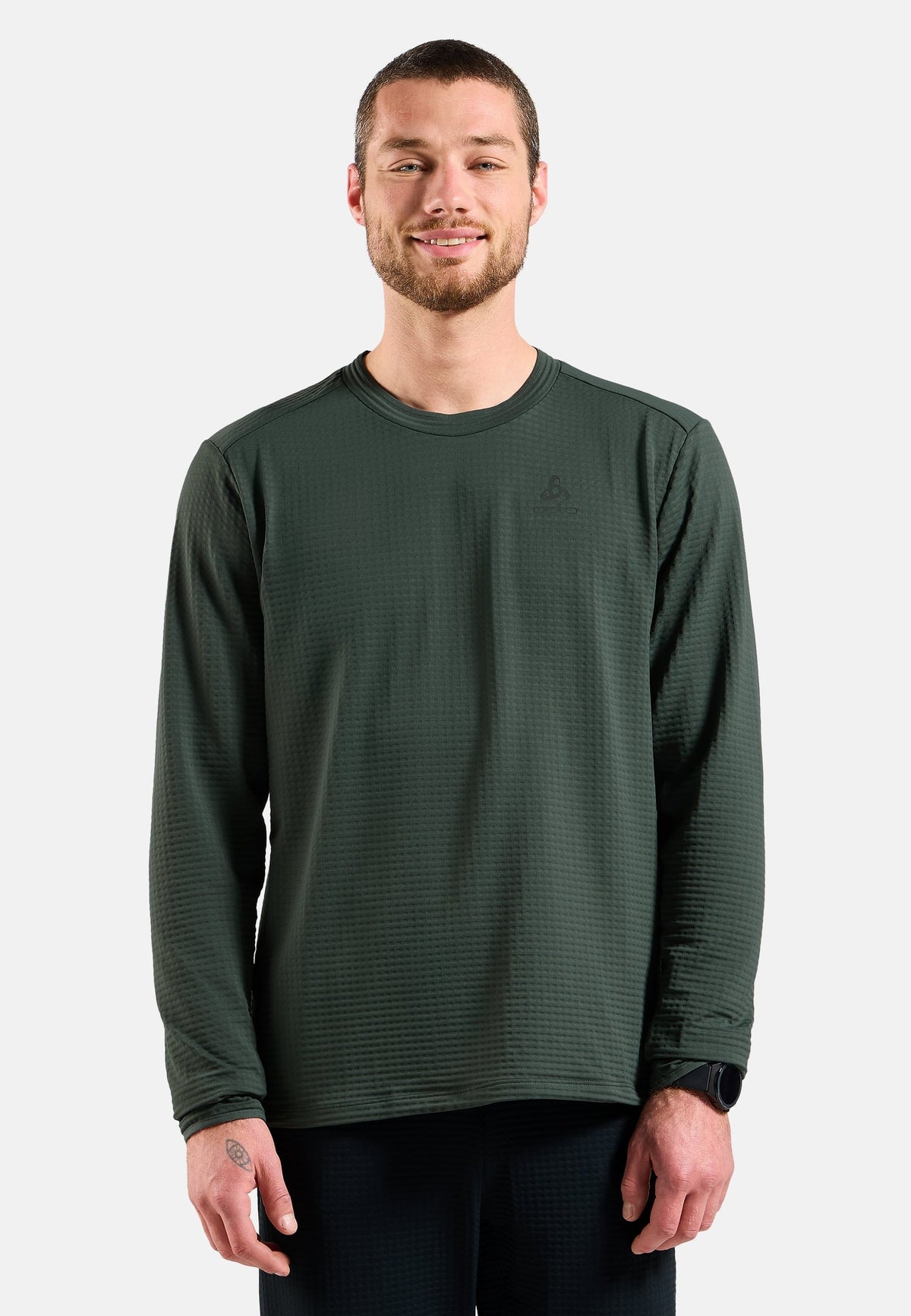 The Essentials Thermal crewneck running mid layer