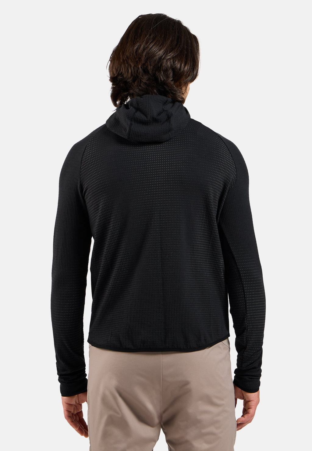 The Zeroweight Pro Performance Wool windproof seamless hooded mid layer