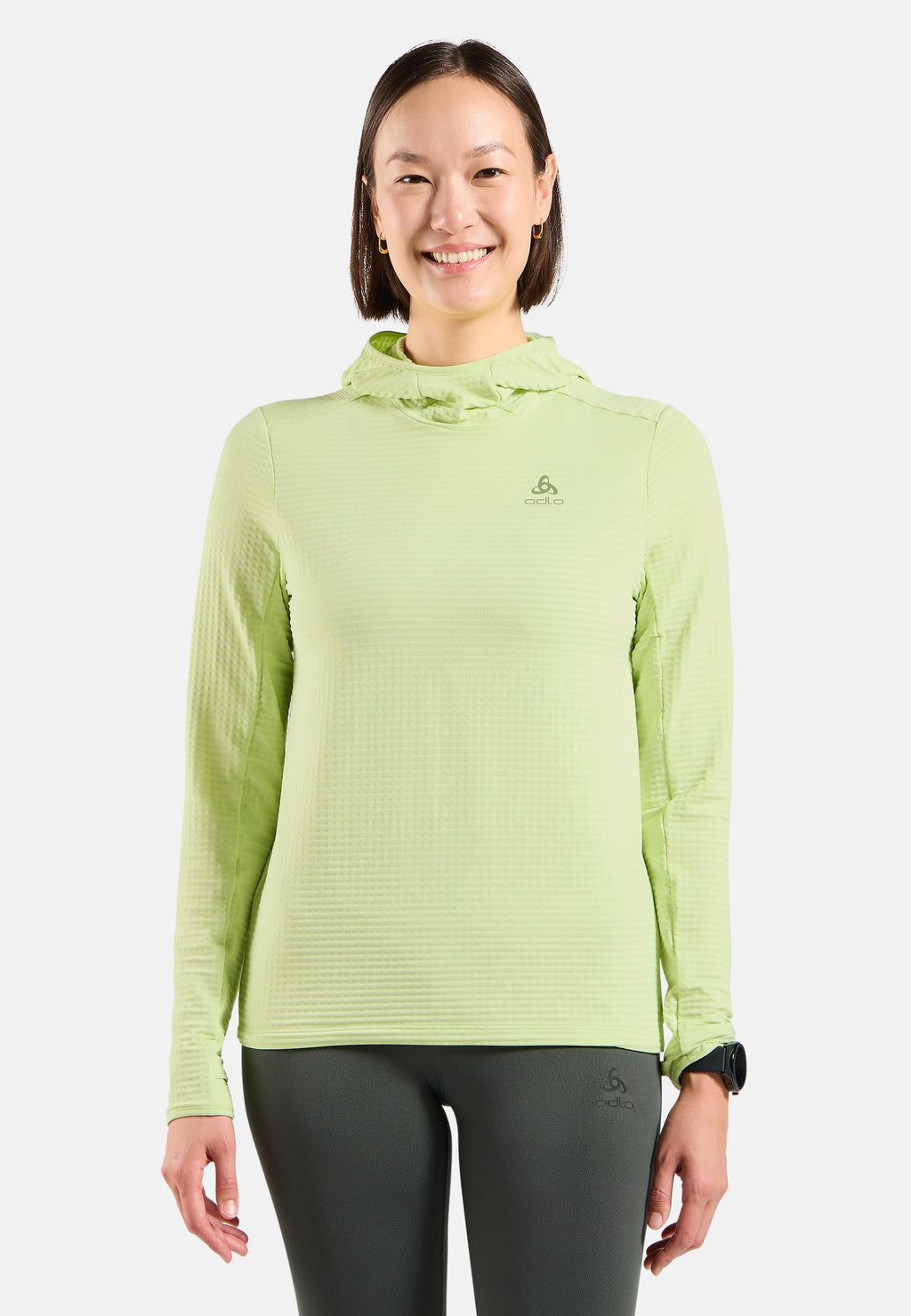 The Essentials Thermal hooded running mid layer