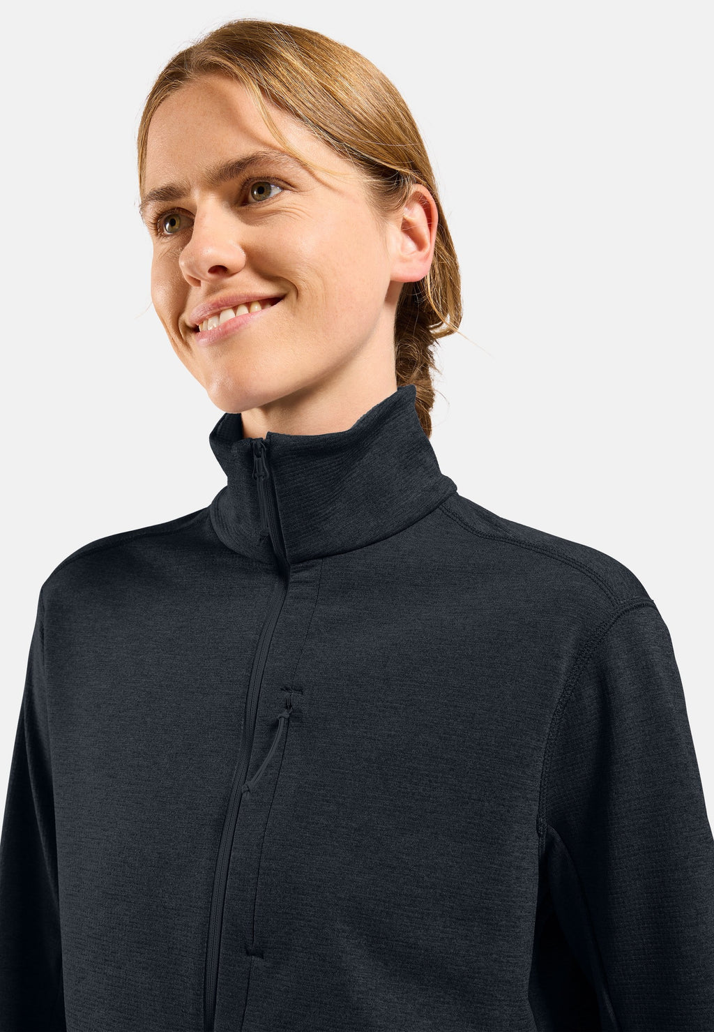 The Essentials grid fleece half-zip multisport mid layer