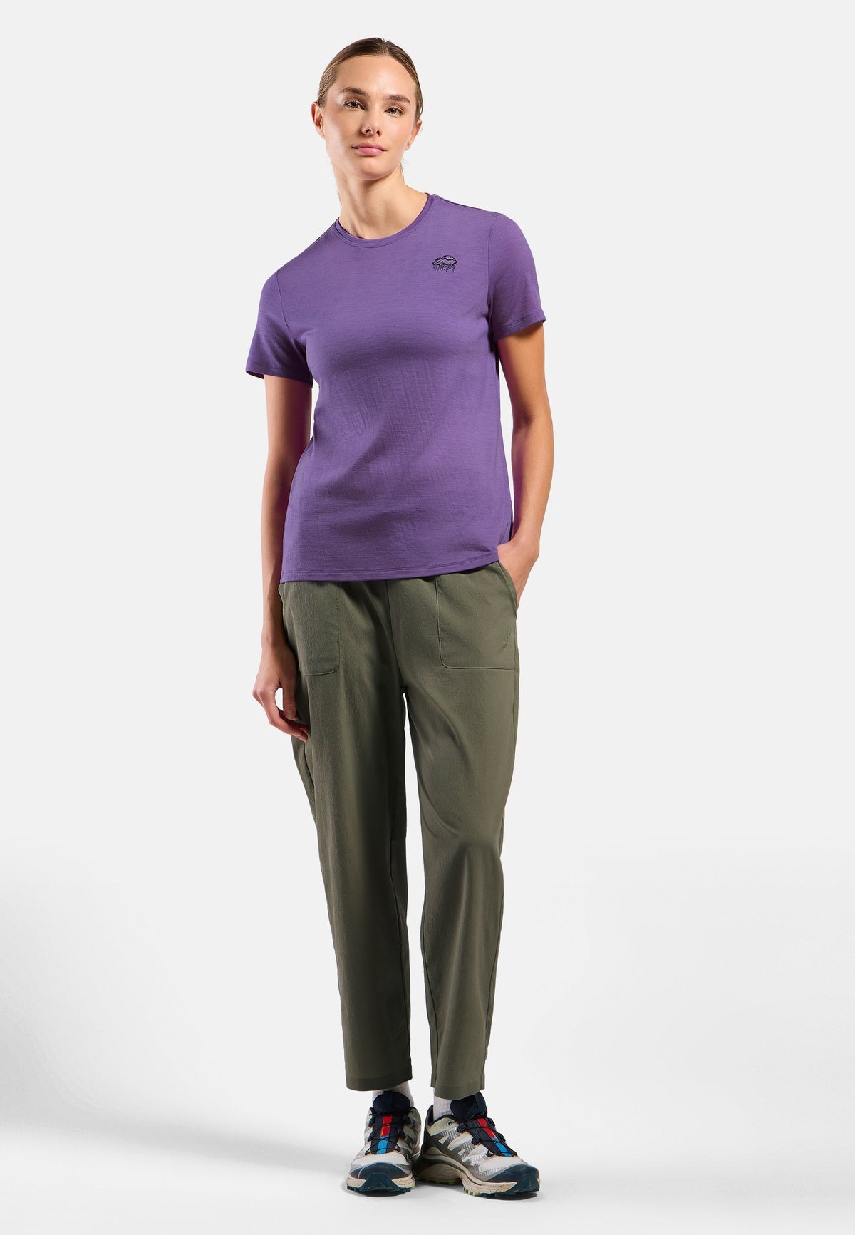 The Ascent merino 160 raincloud t-shirt