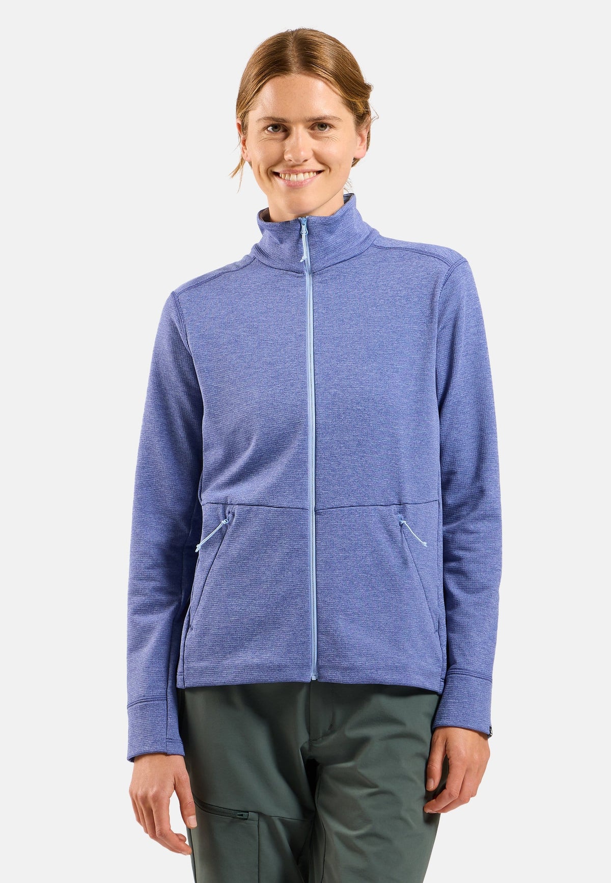 The Essentials grid fleece full-zip multisport mid layer