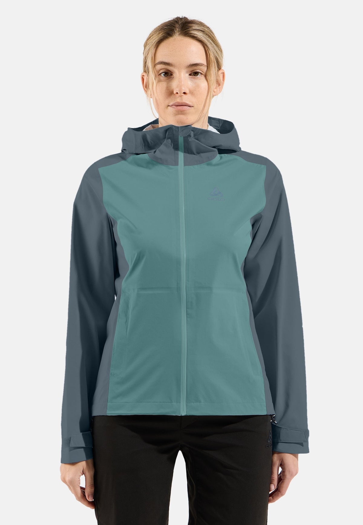 The women's Aegis 2.5L waterproof hardshell jacket