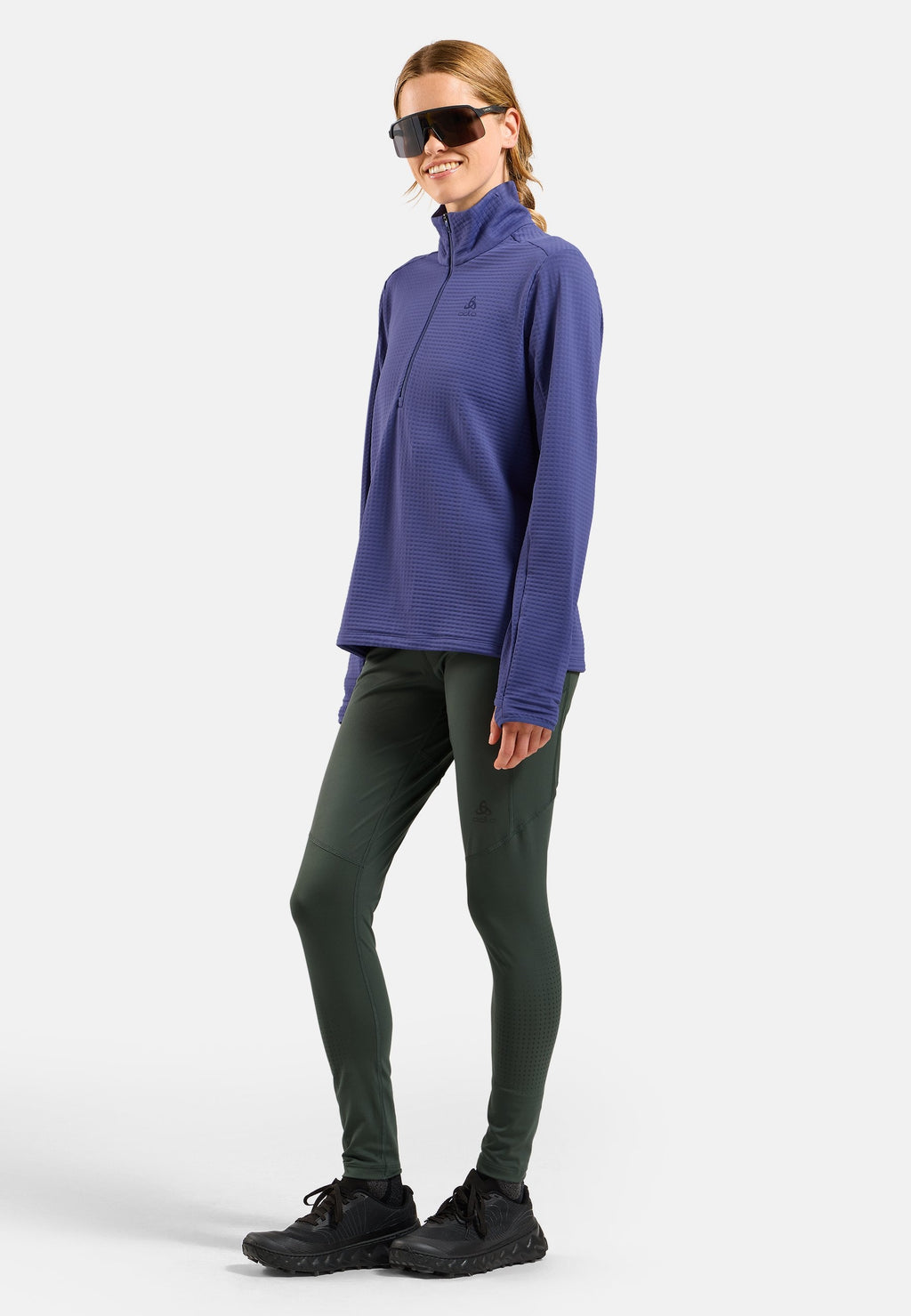 The Essentials Thermal half-zip running mid layer