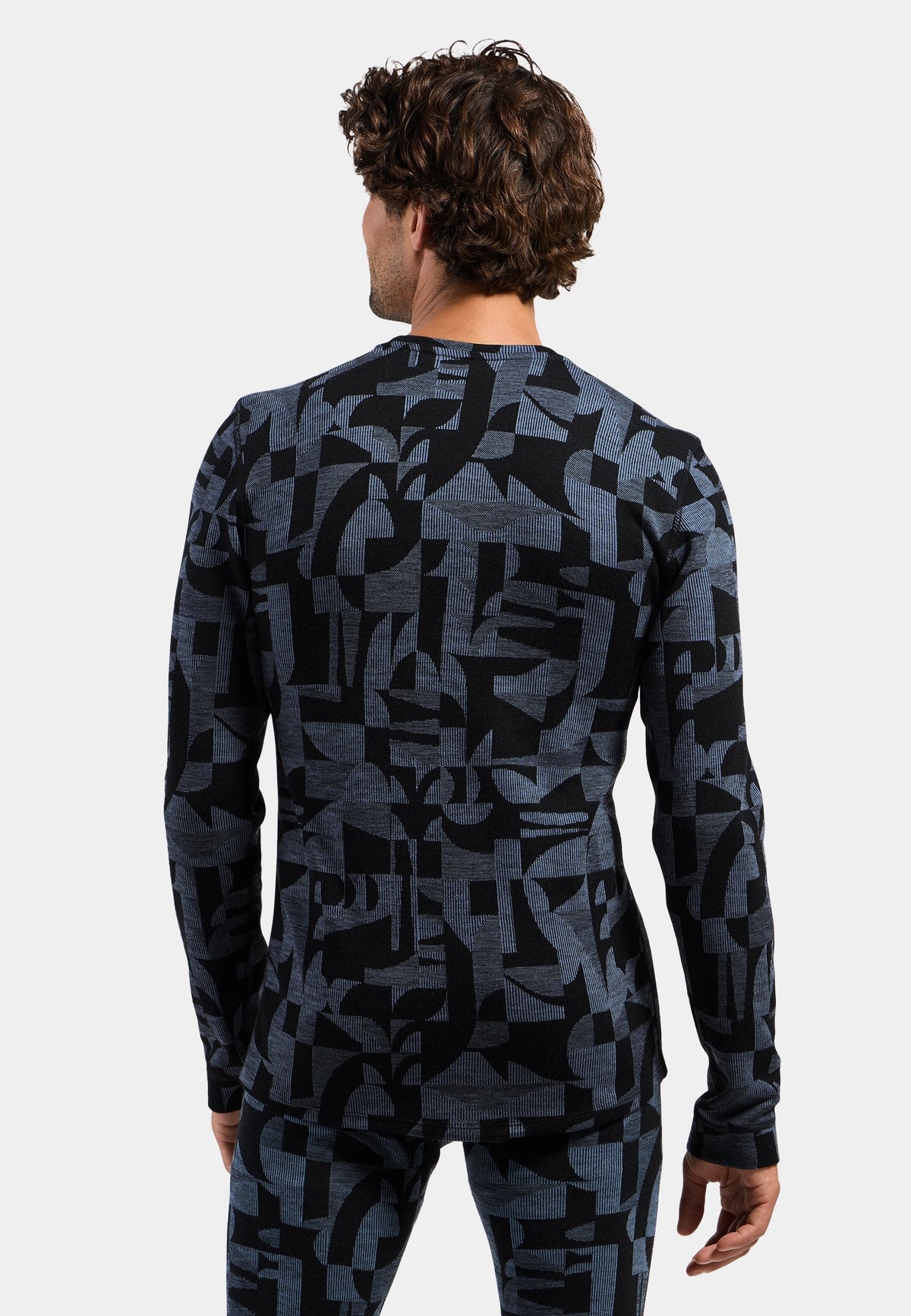 The Natural Merino Warm Jacquard Base Layer Top