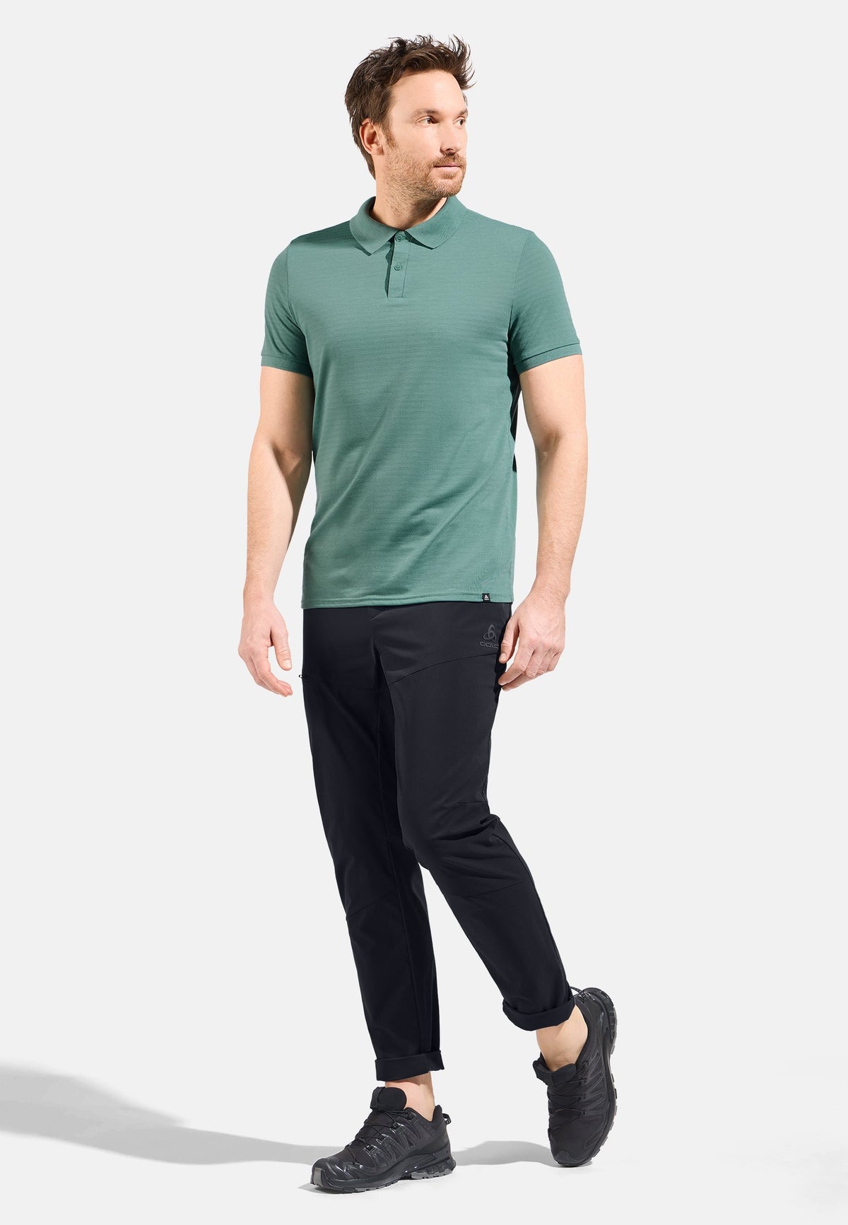 The Ascent natural polo shirt