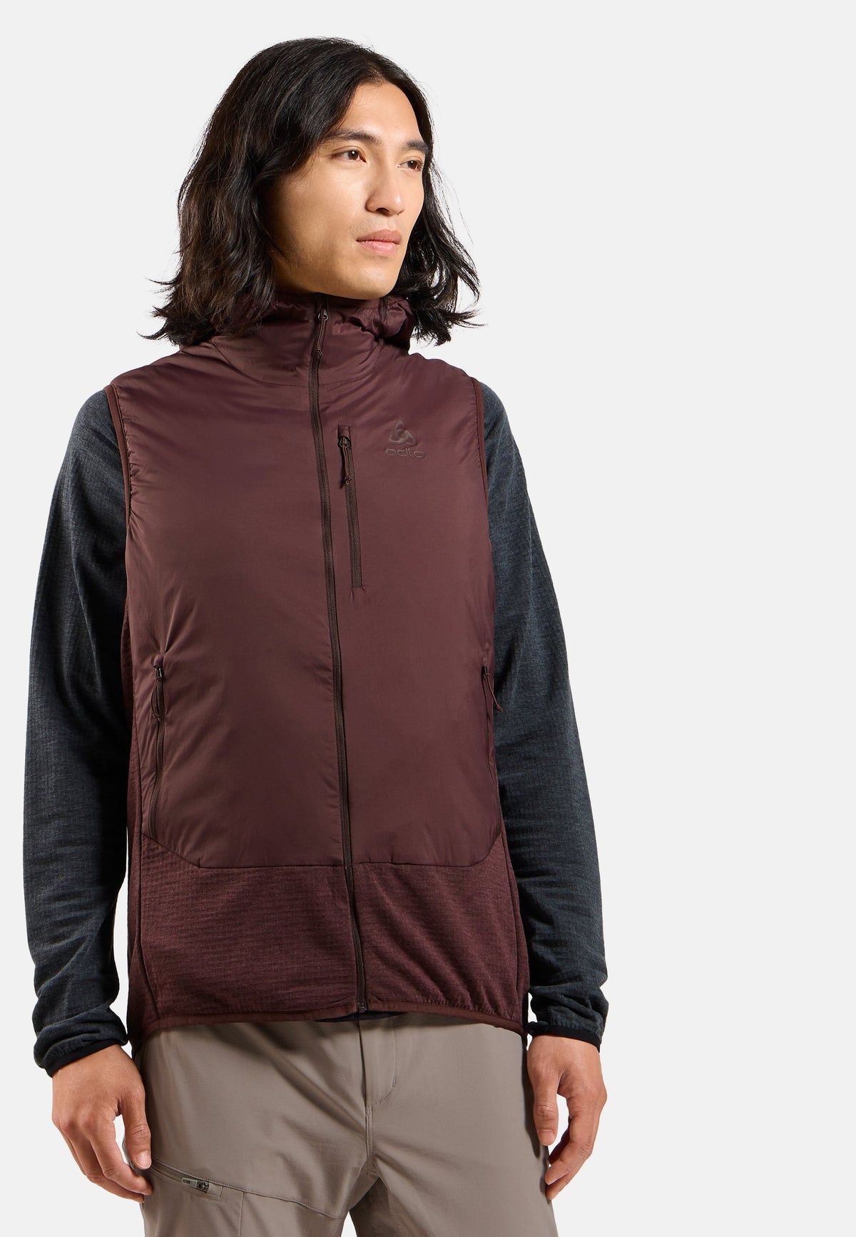 The Ascent wool insulated hybrid vest