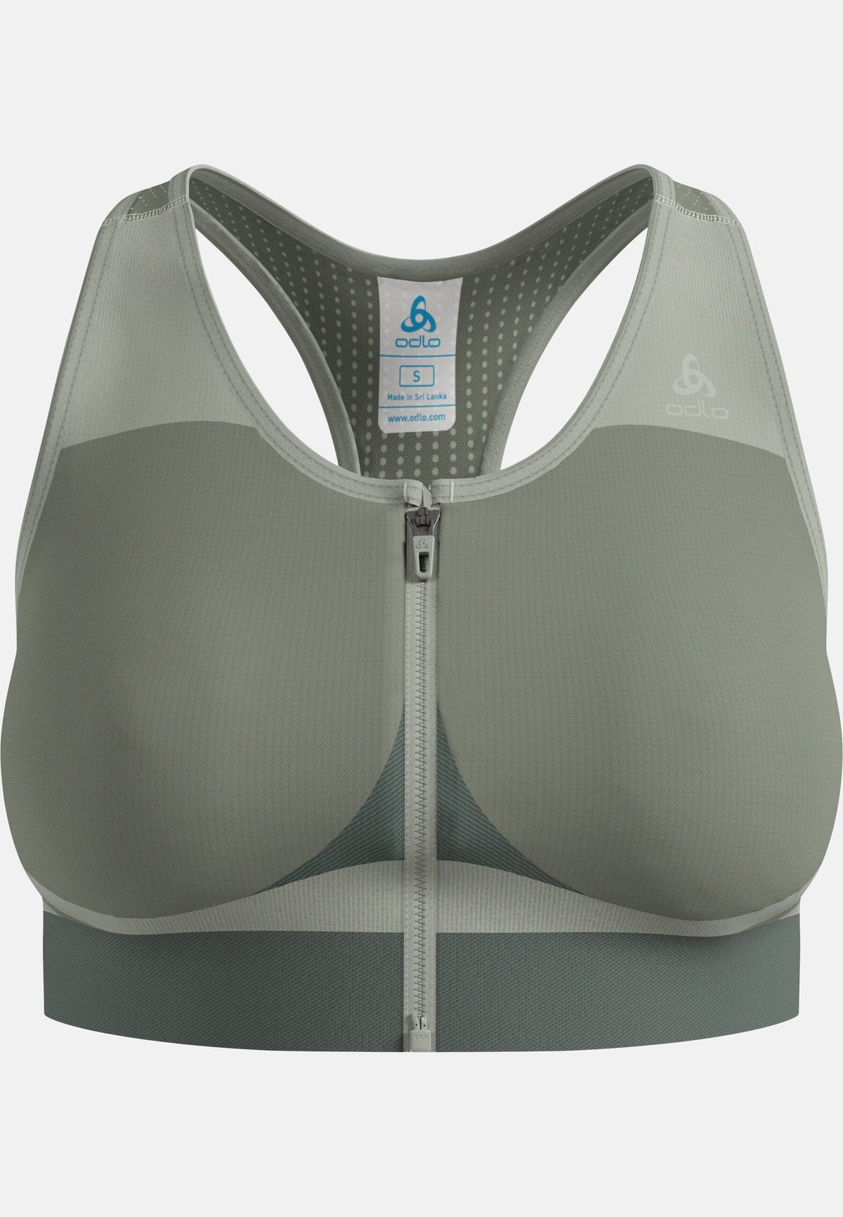 The Seamless zip high-support sports bra