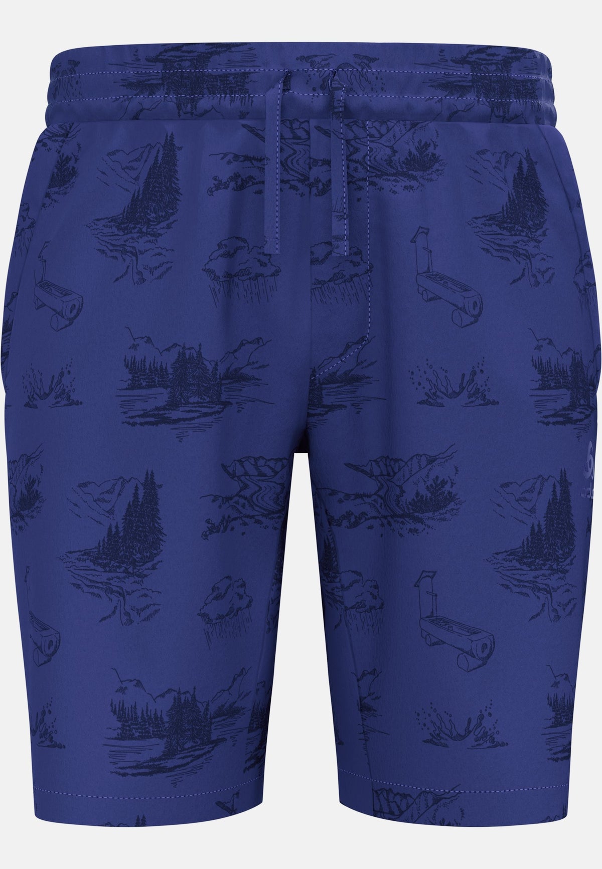 The Essentials print hiking shorts