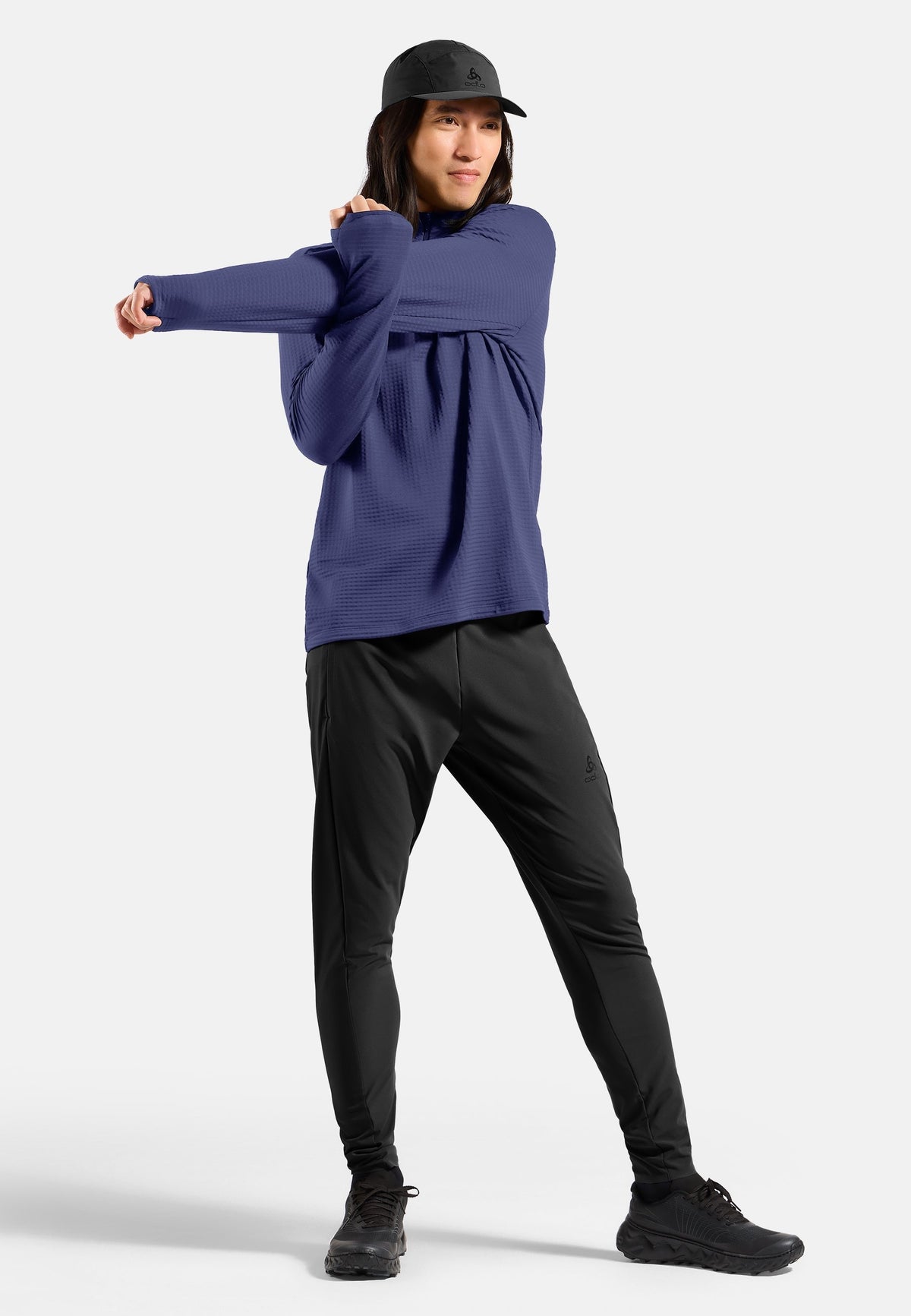 The Essentials Thermal half-zip running mid layer