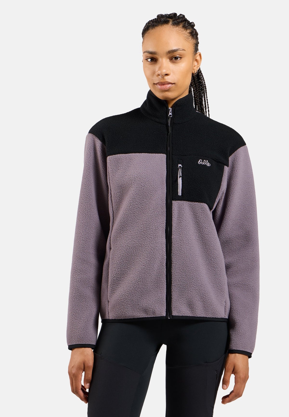 The Essentials high-pile full-zip mid layer