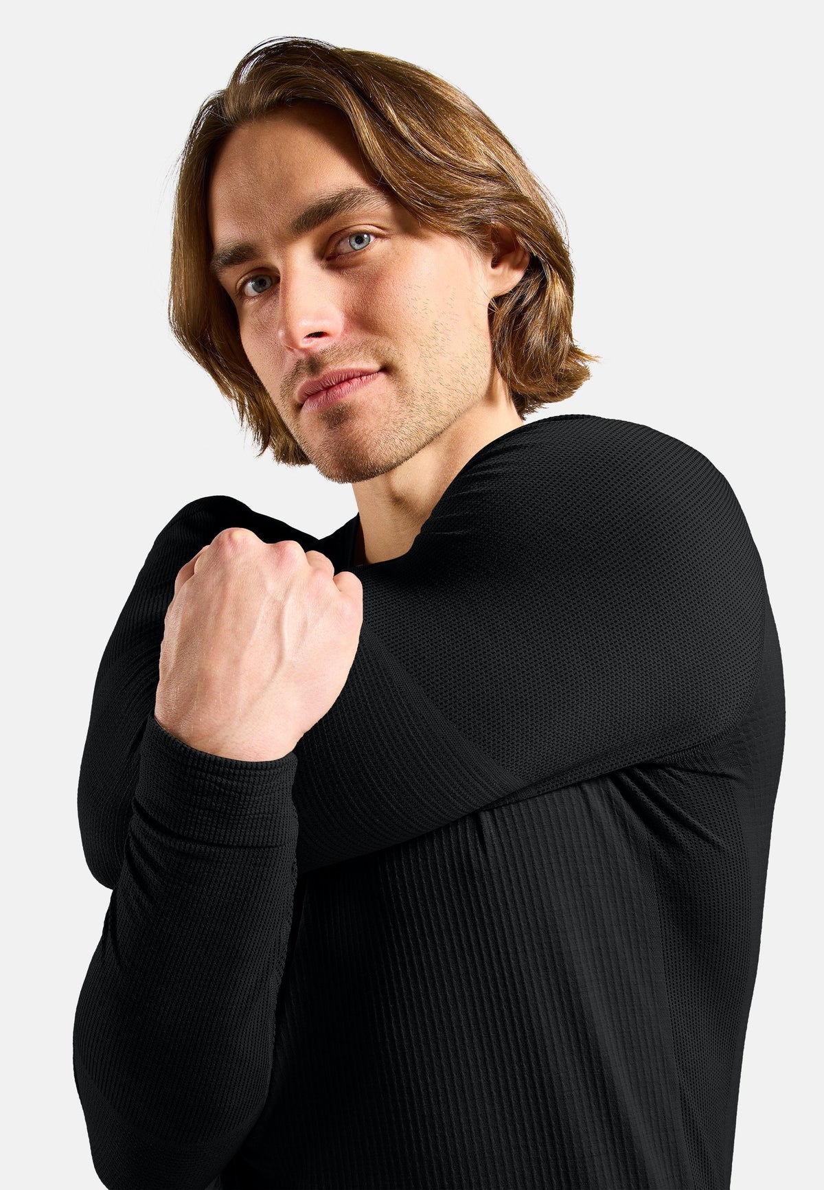 The Seamless Performance Wool crewneck base layer top