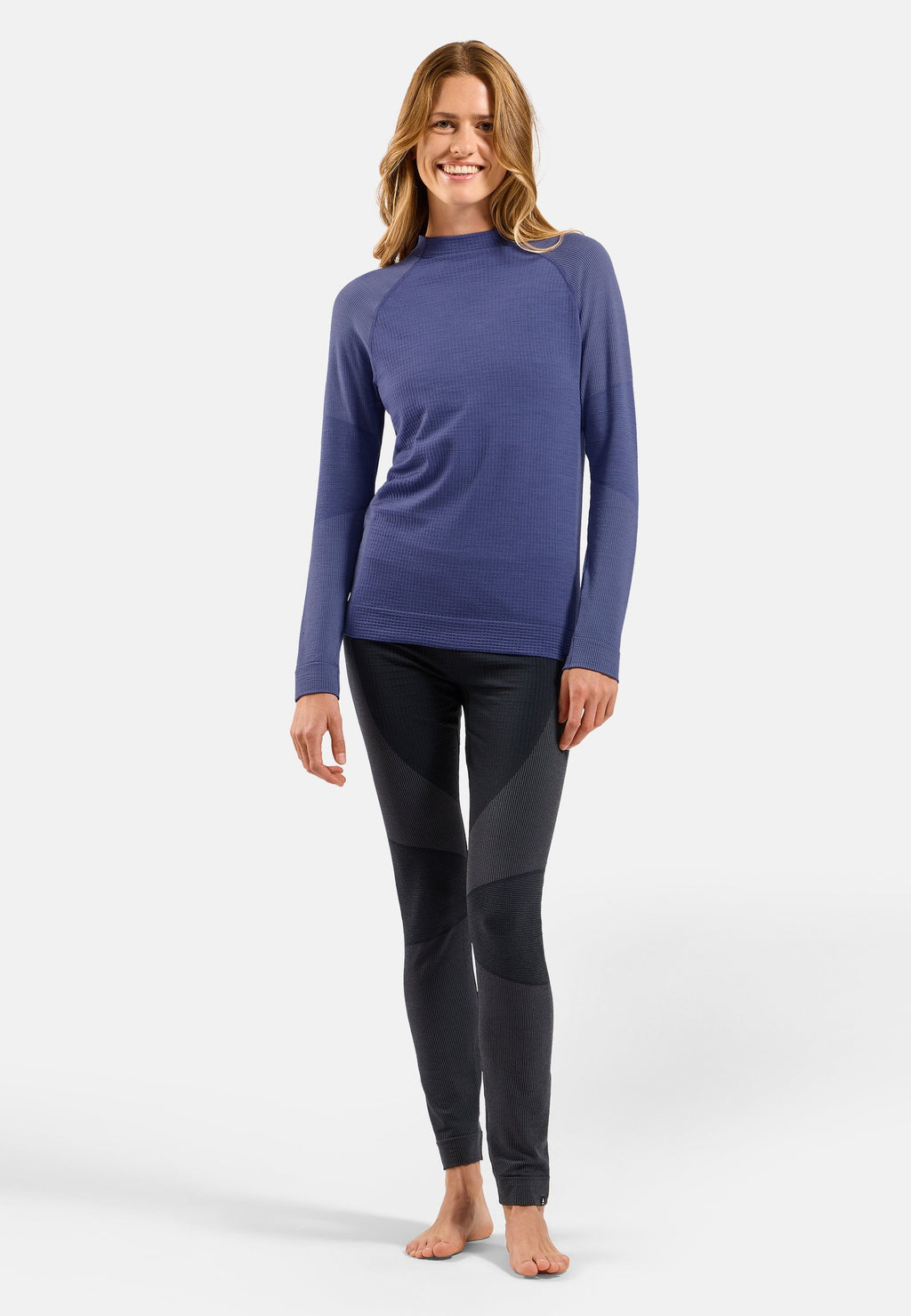 The Seamless Performance Wool crewneck base layer top