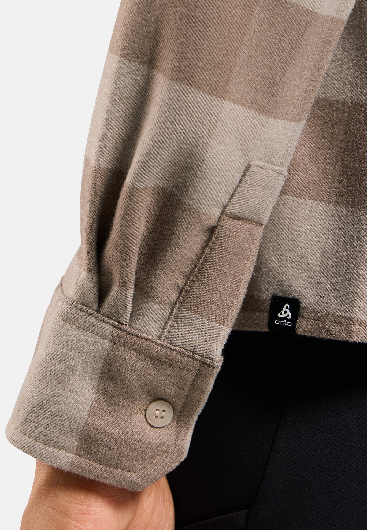 The Essentials checked flannel long sleeve